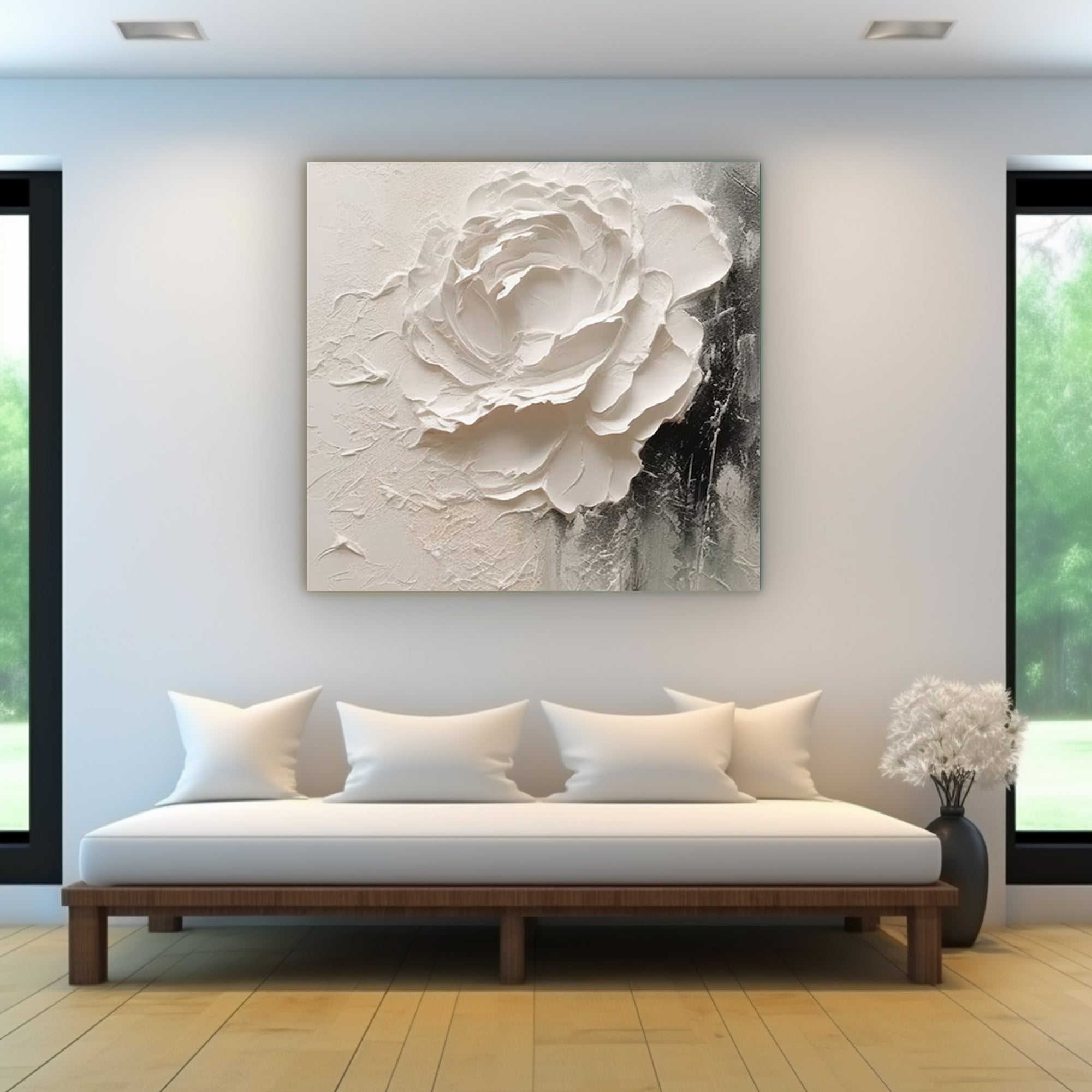 Heavy texture flowers