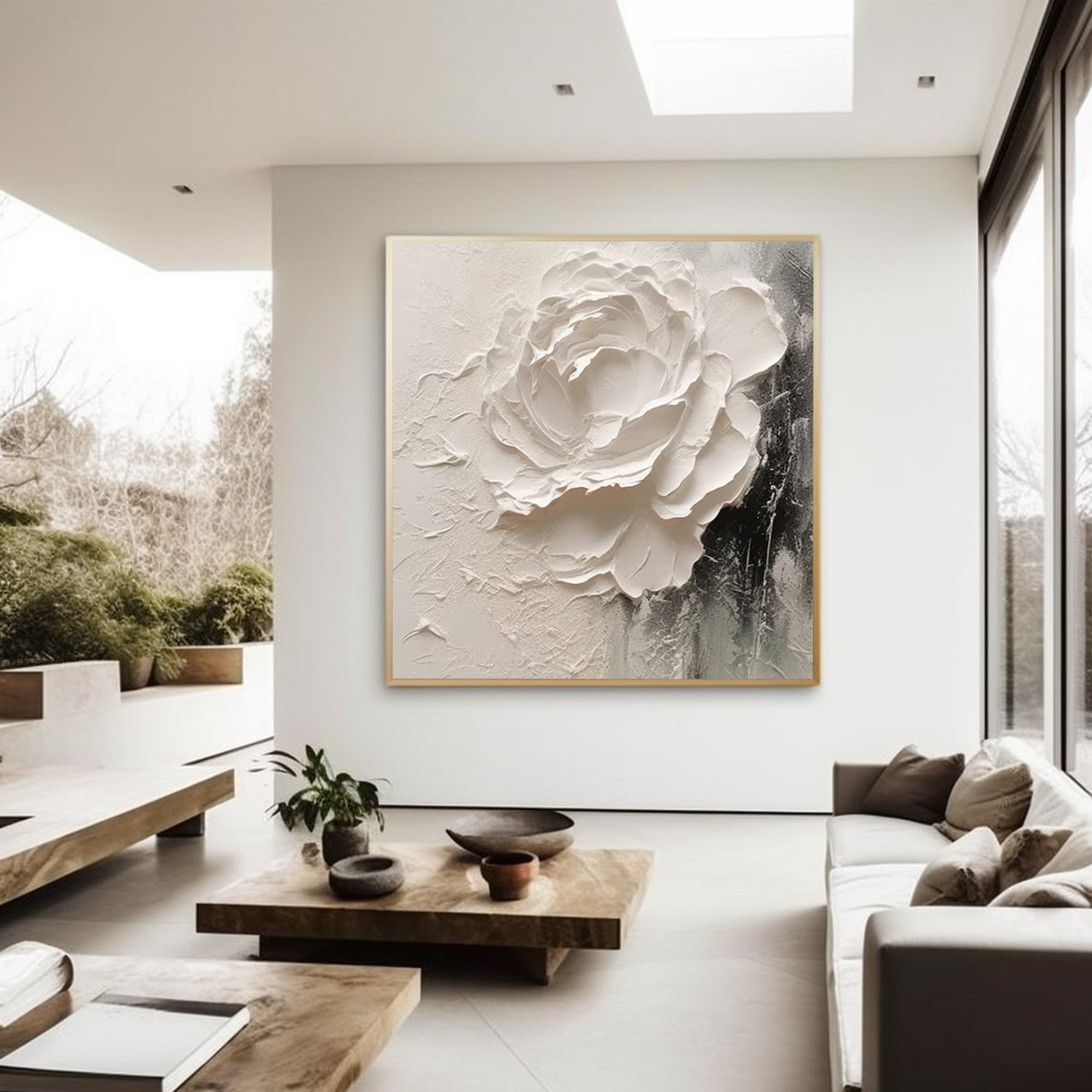 Heavy texture flowers