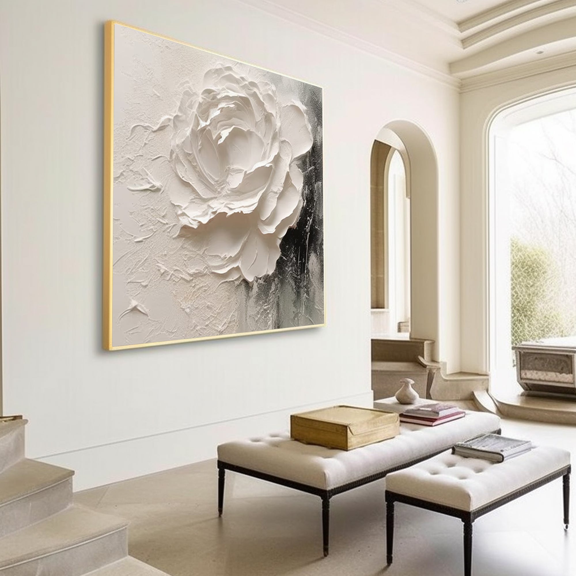 Heavy texture flowers