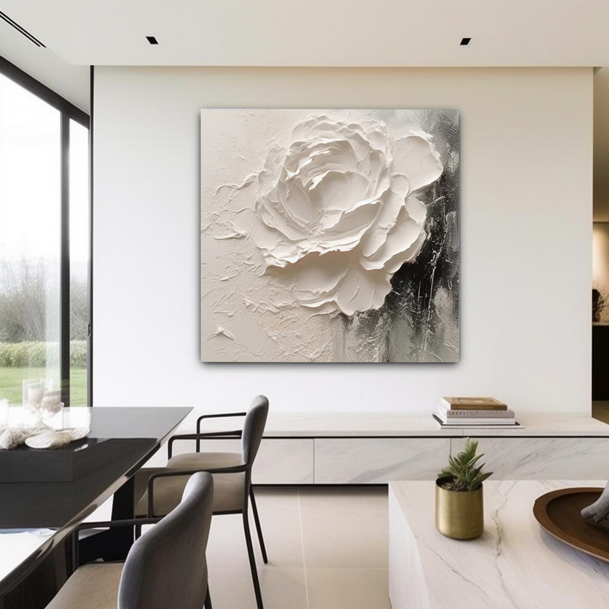 Heavy texture flowers