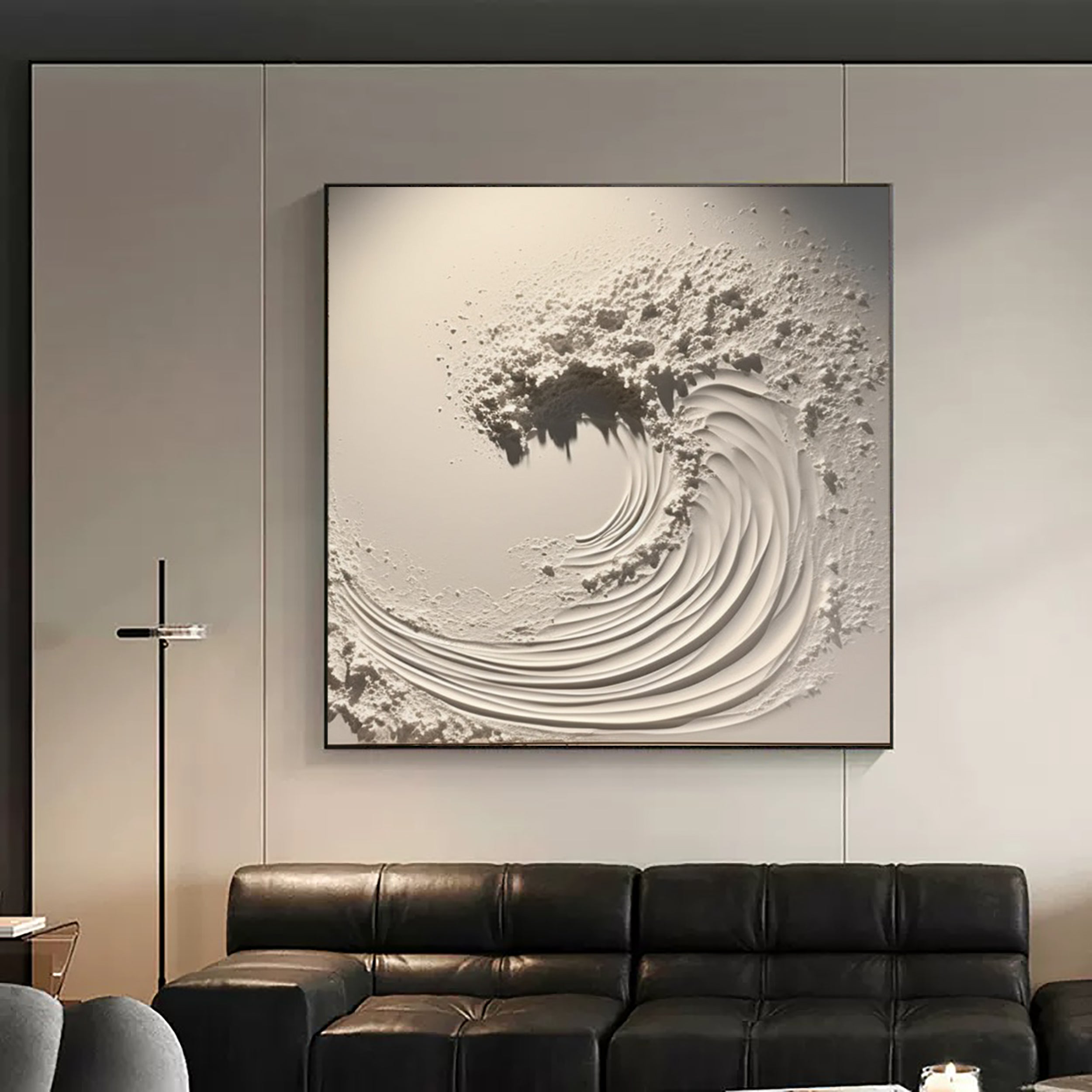 Plaster sea waves