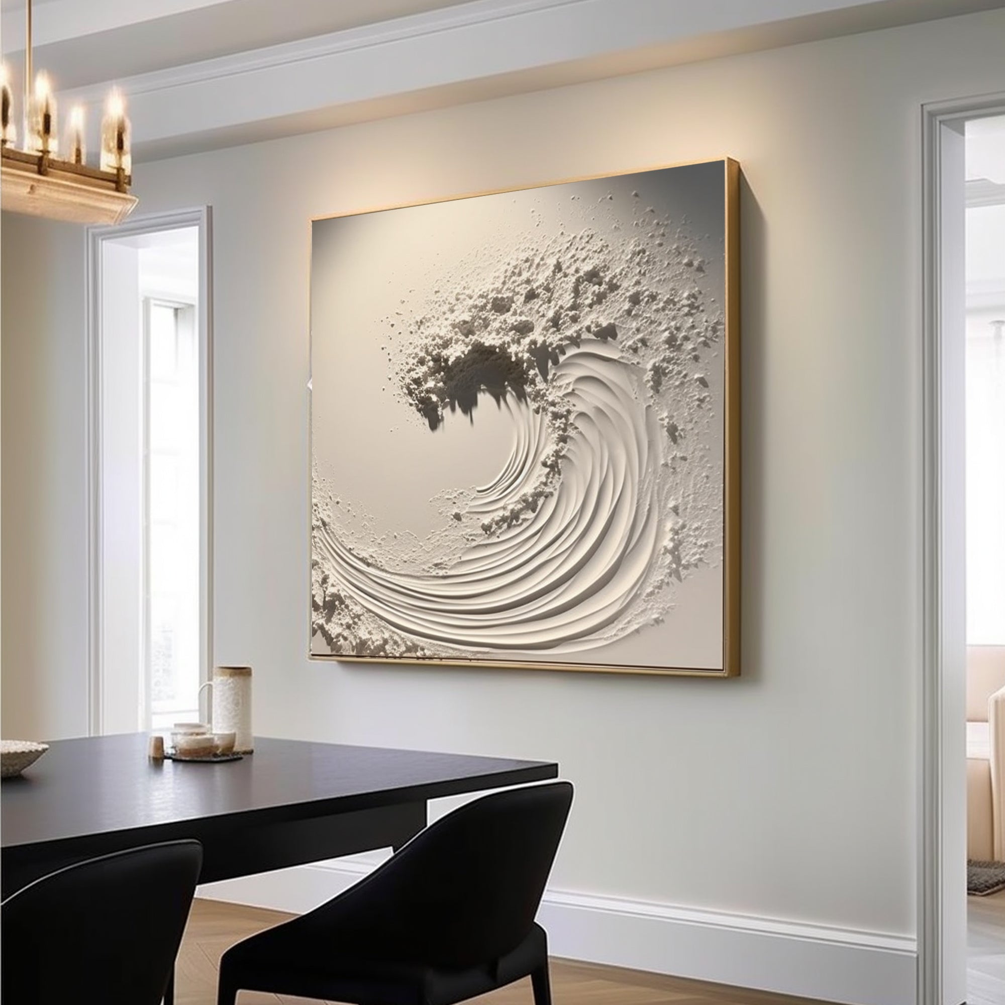 Plaster sea waves