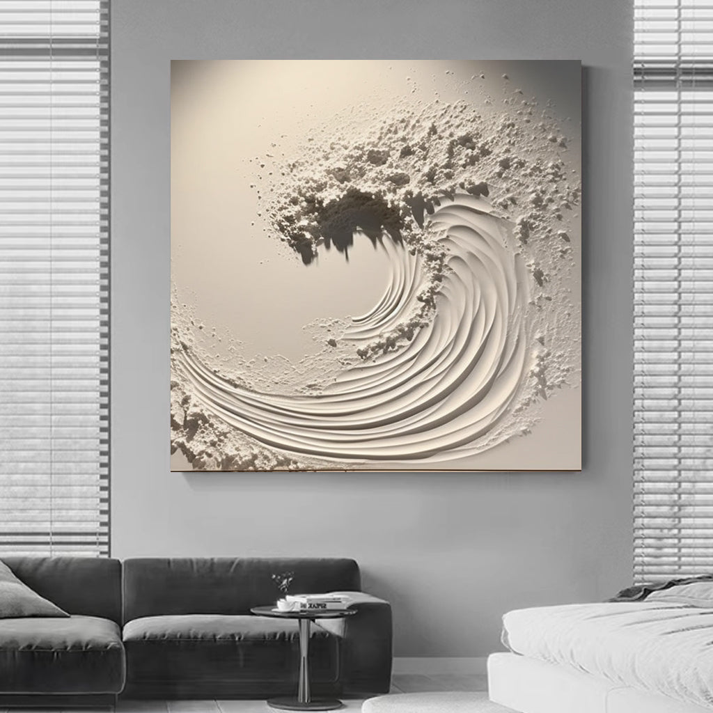 Plaster sea waves