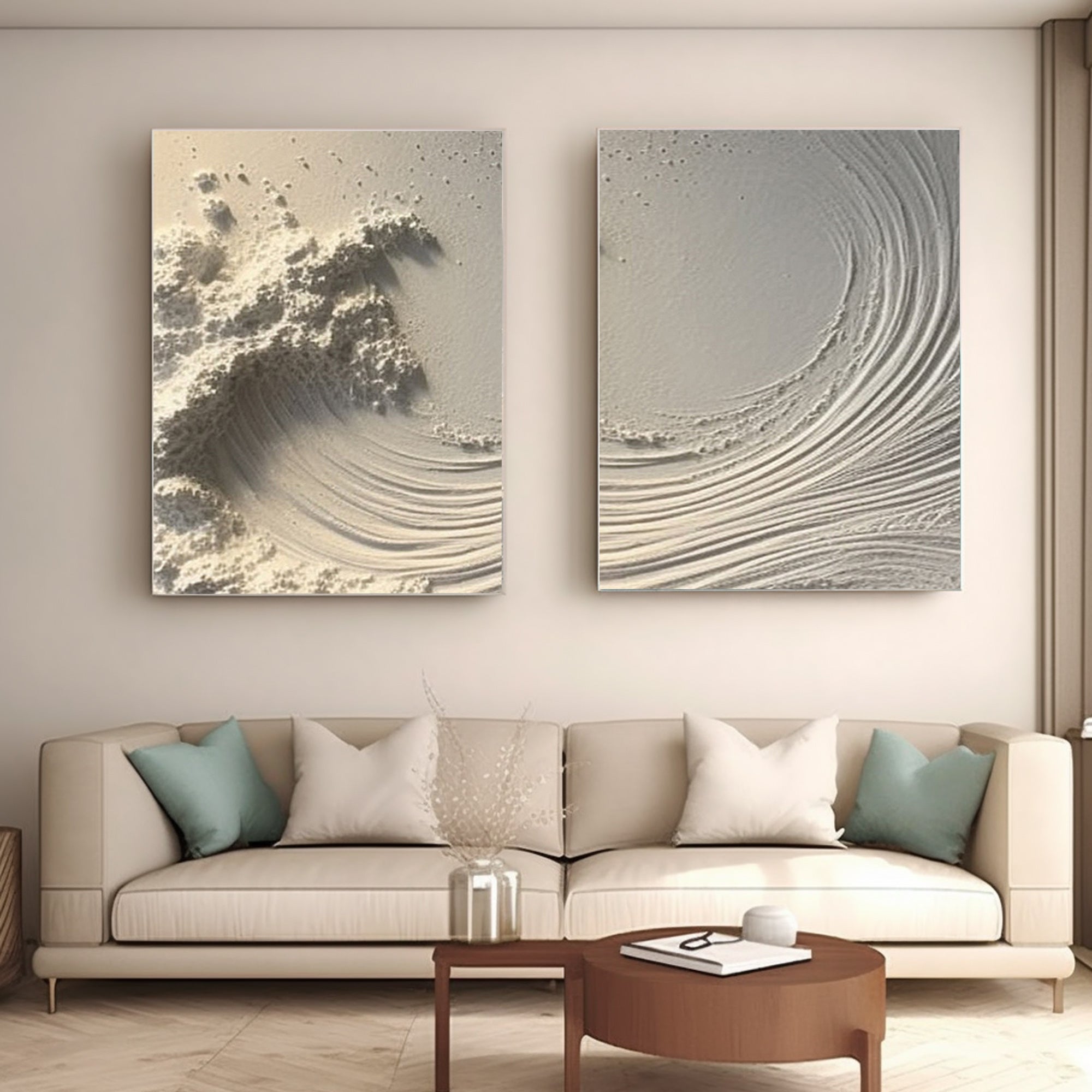 White ocean waves