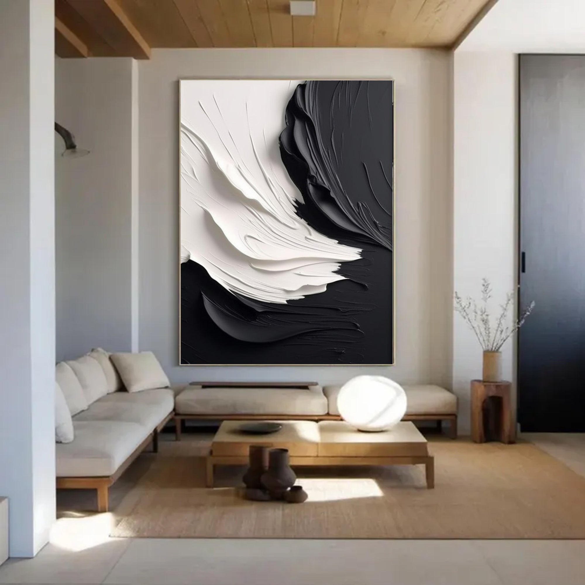 Black white abstract