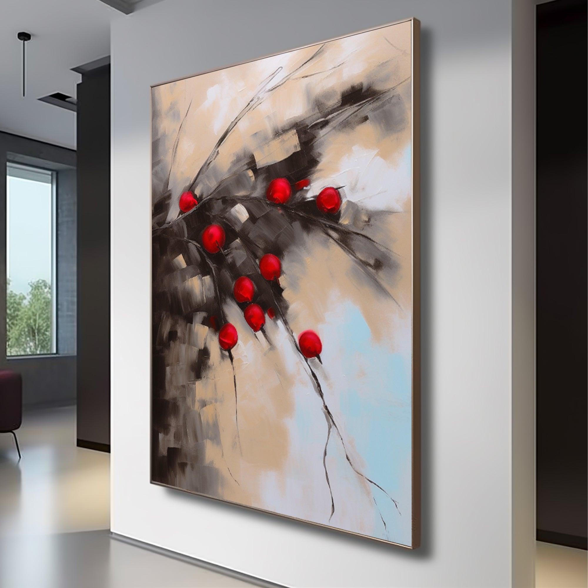 Red fruit on the tree