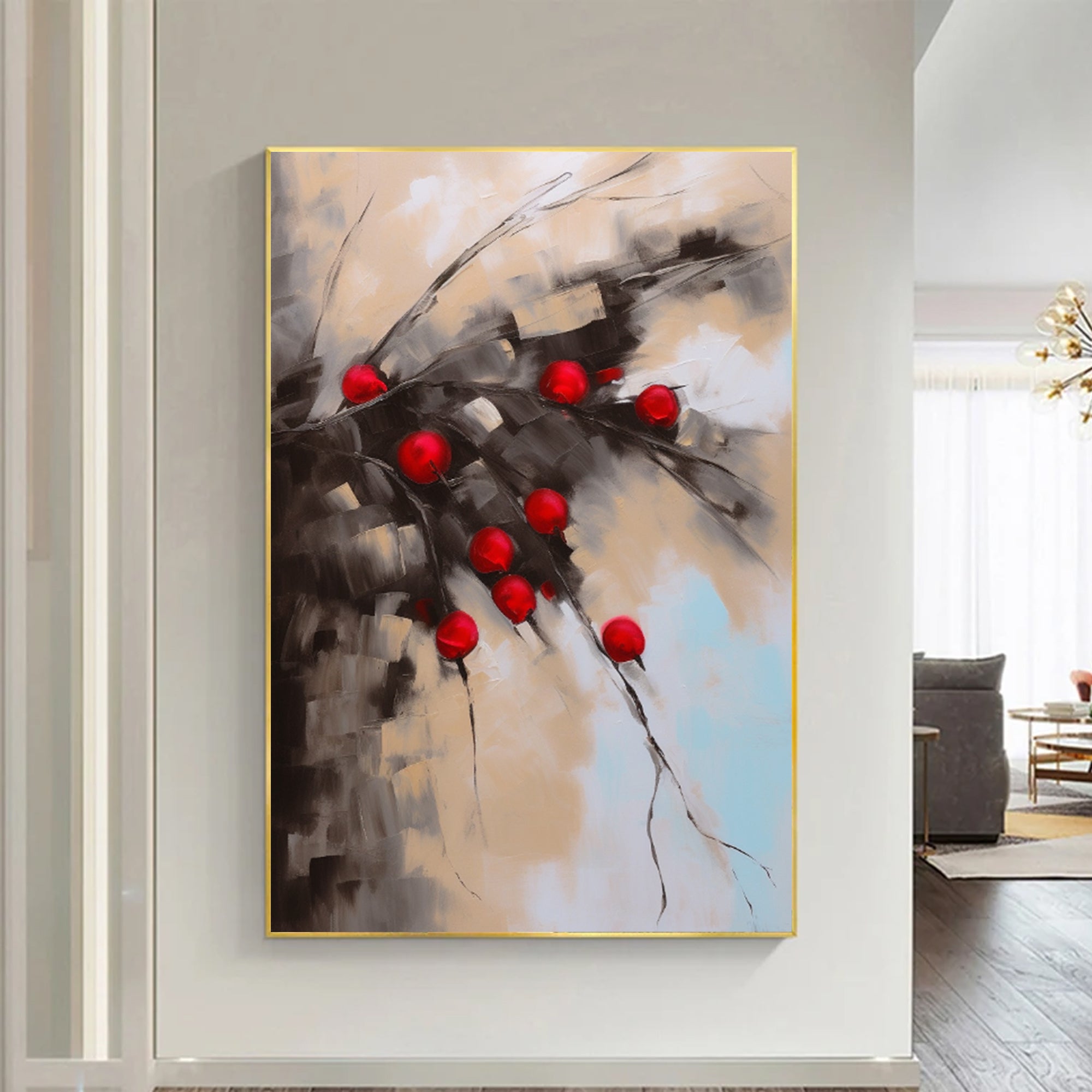 Red fruit on the tree