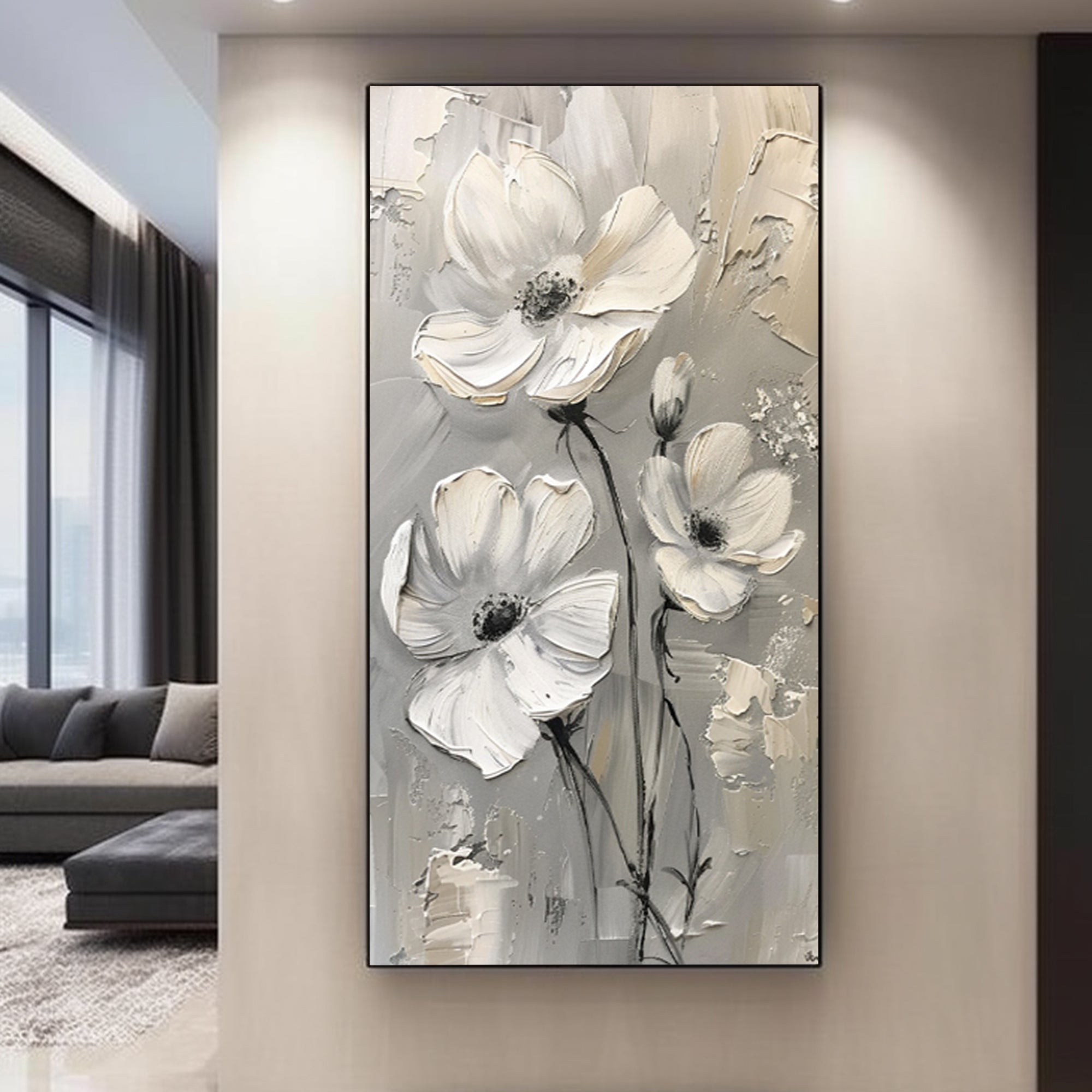 Gray Wabi-Sabi Flowers