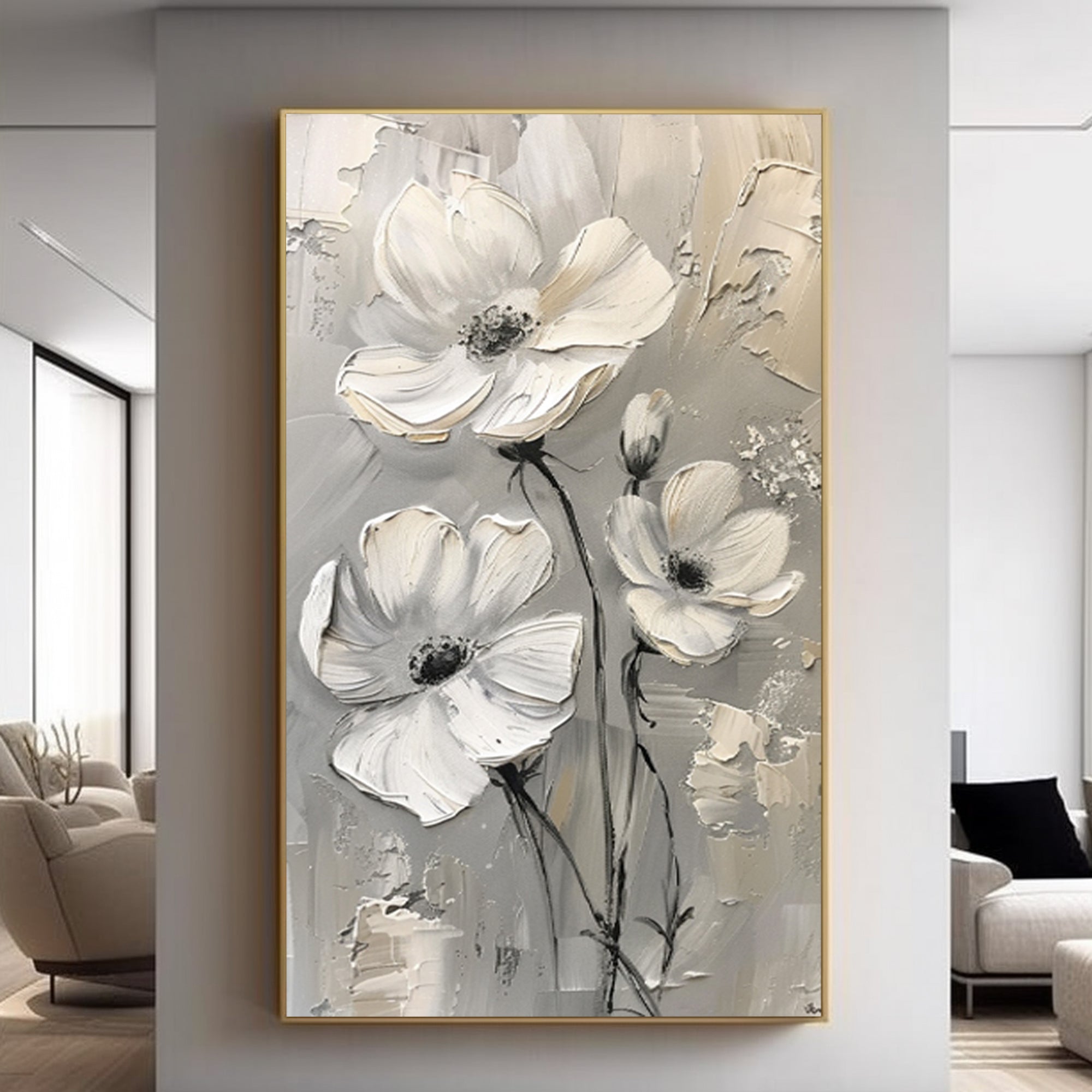 Gray Wabi-Sabi Flowers