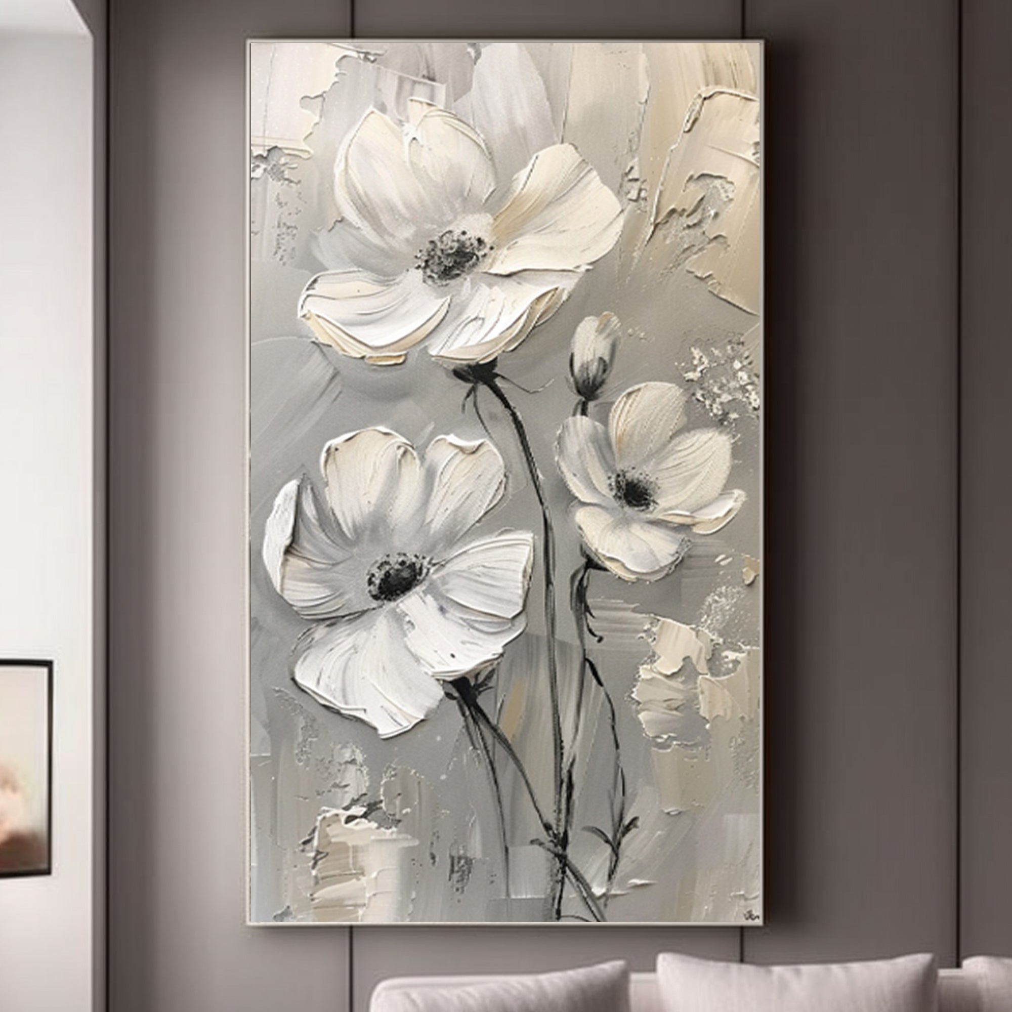 Gray Wabi-Sabi Flowers