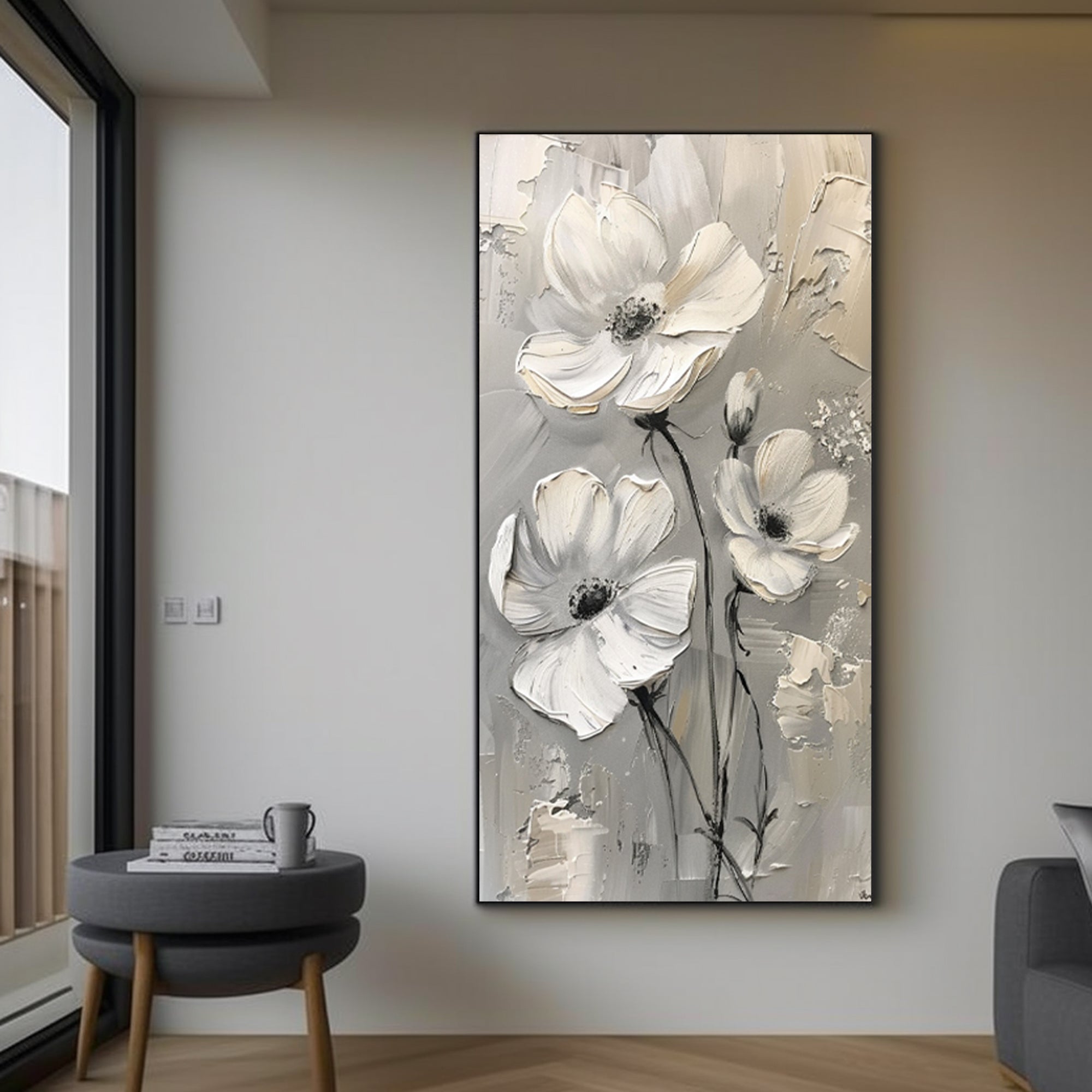 Gray Wabi-Sabi Flowers