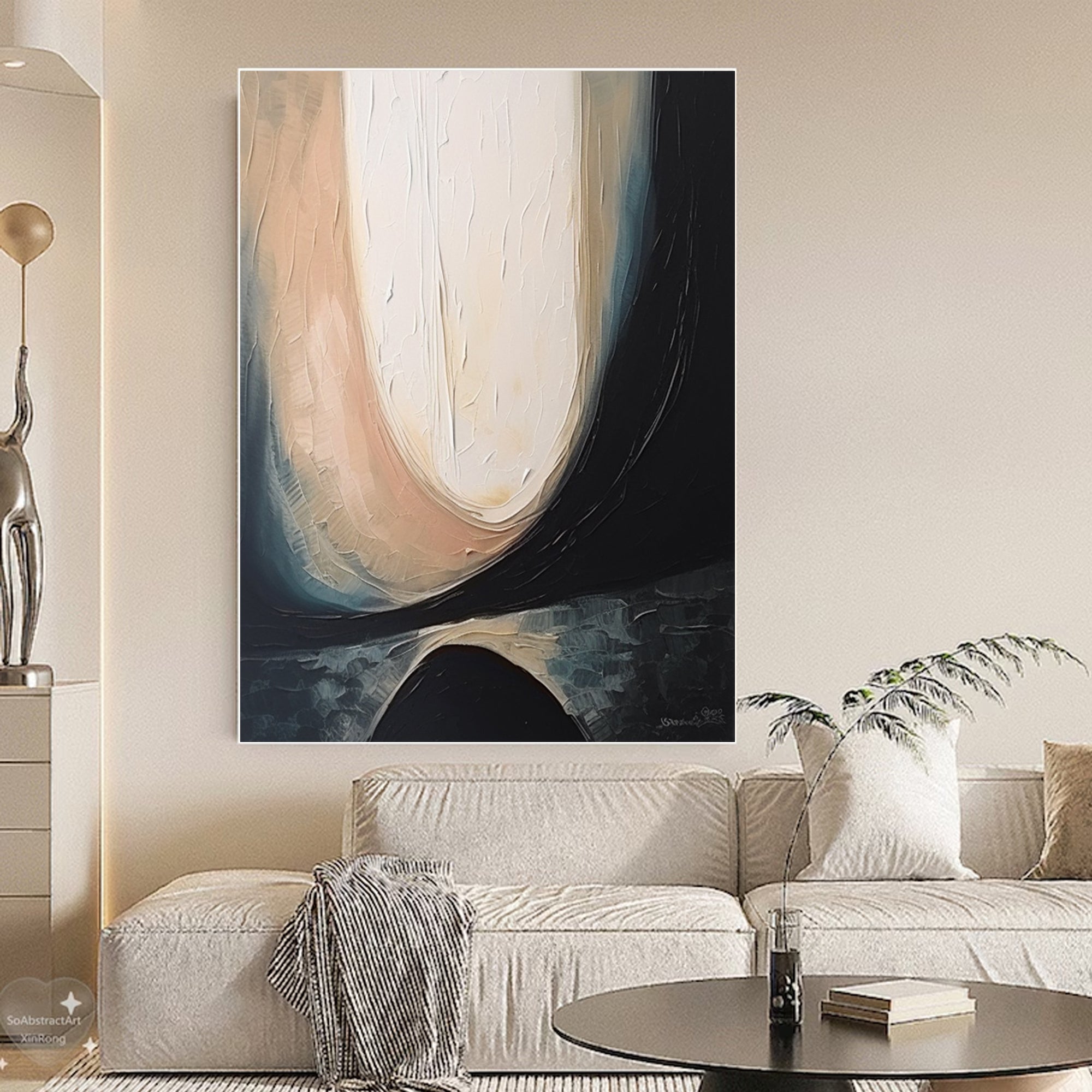 Abstract colored ribbons