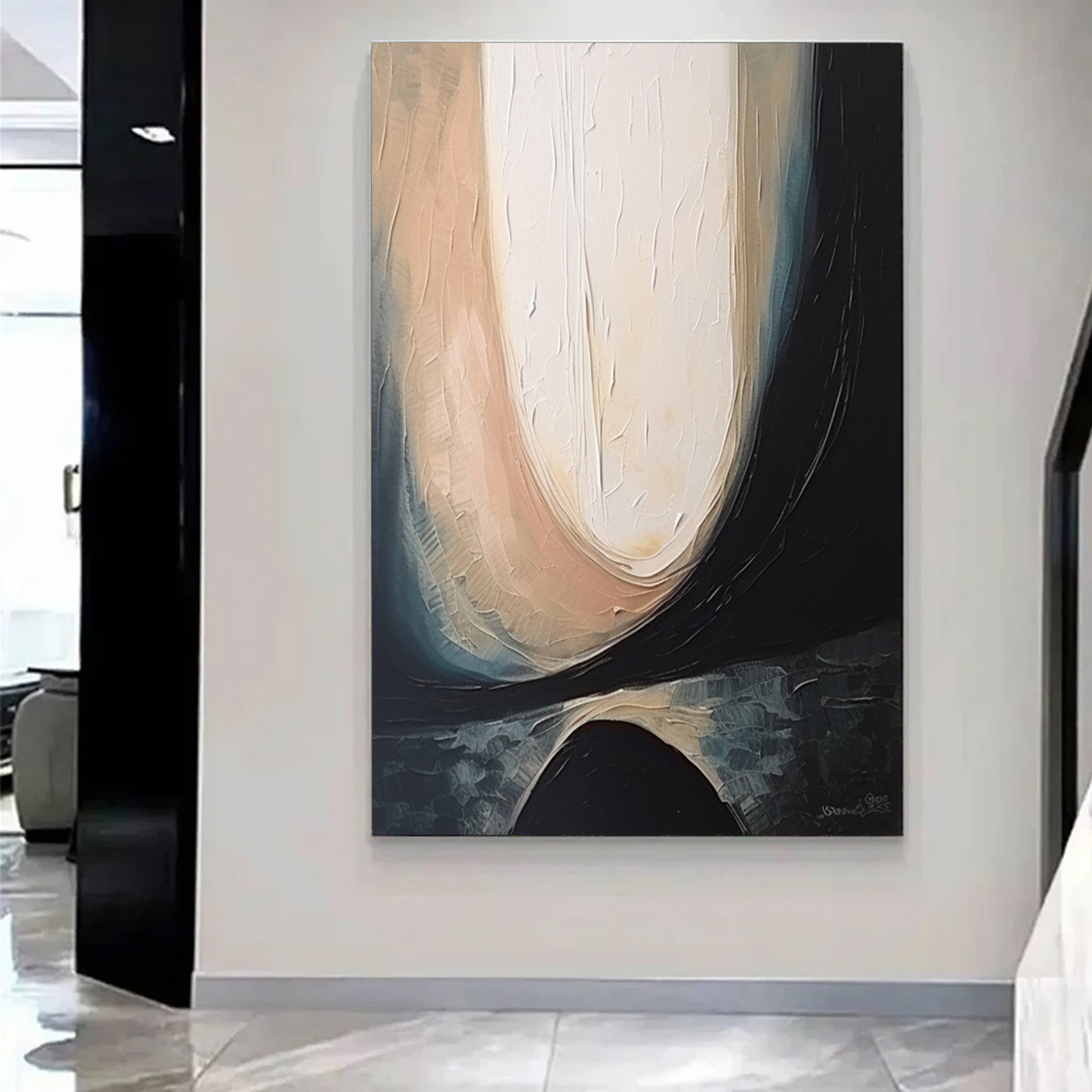 Abstract colored ribbons