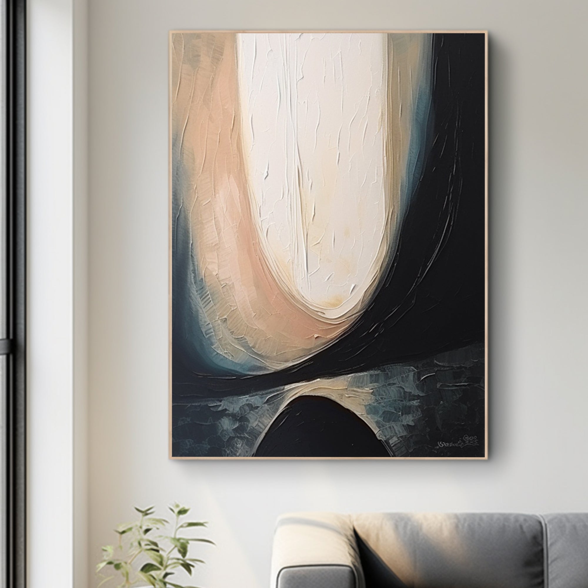 Abstract colored ribbons