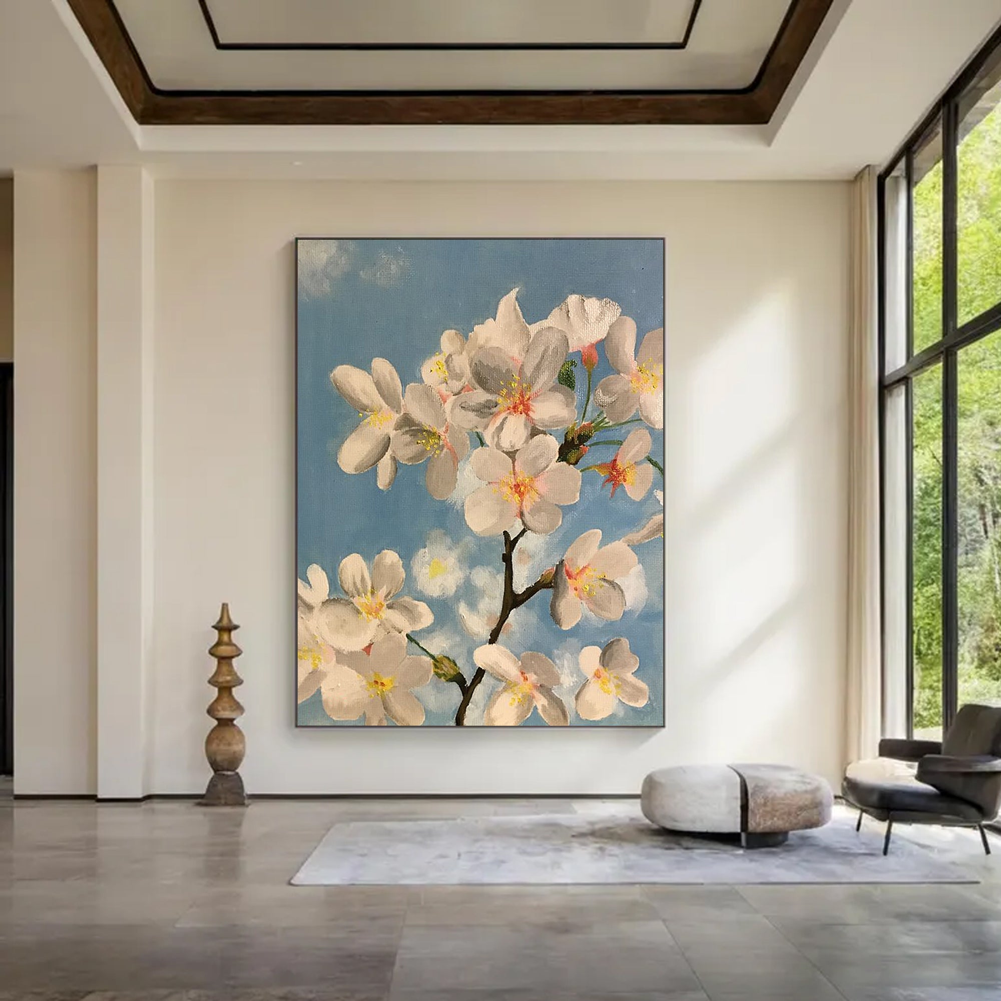 White cherry blossoms