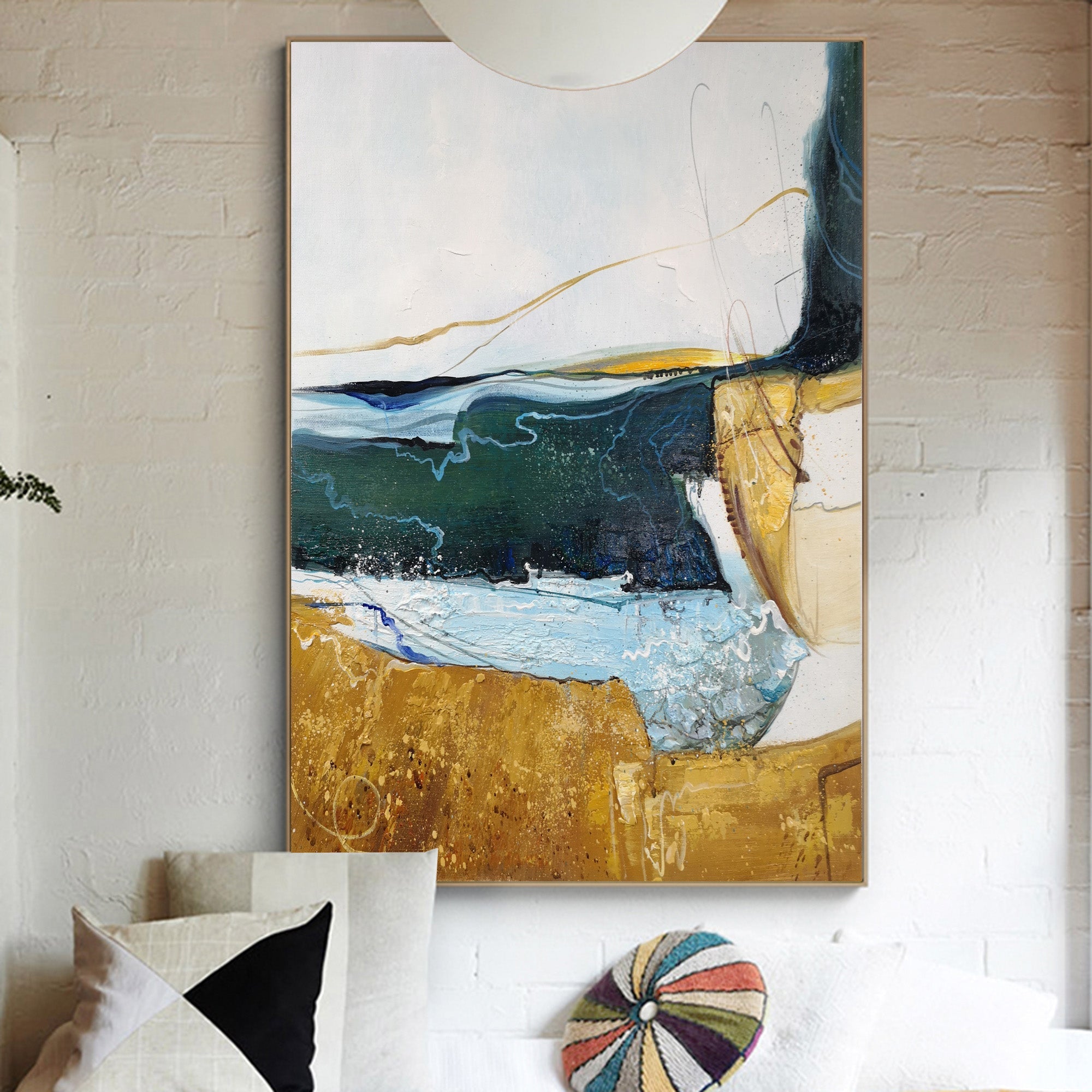 Vertical Abstract Painting