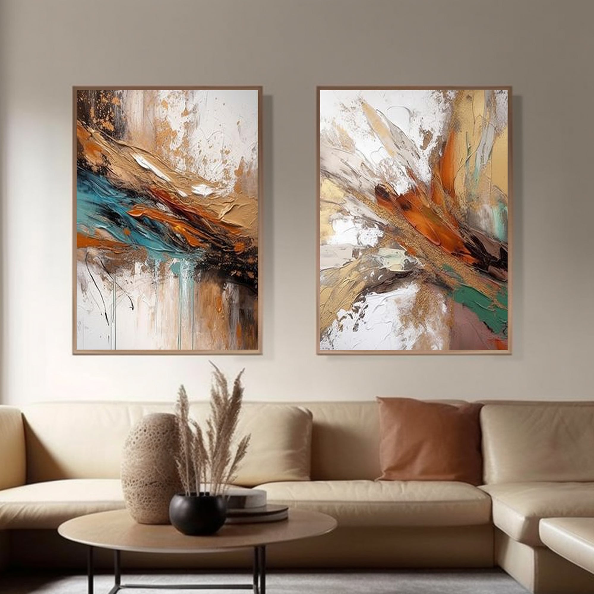 Set Of 2 abstract