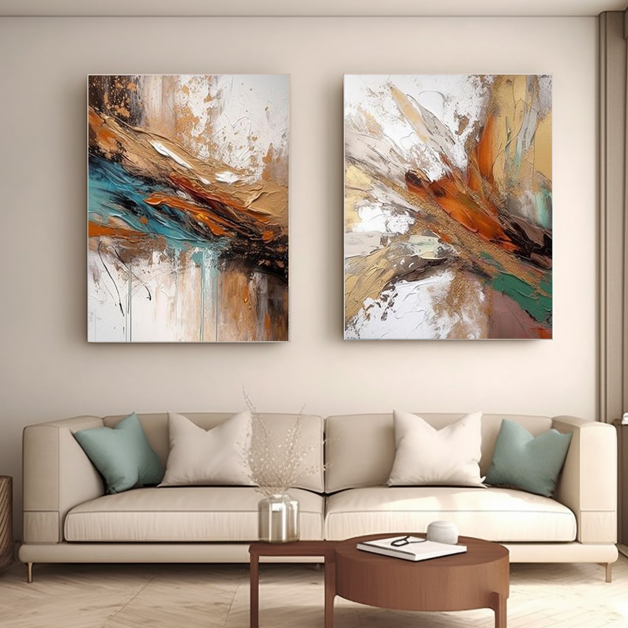 Set Of 2 abstract