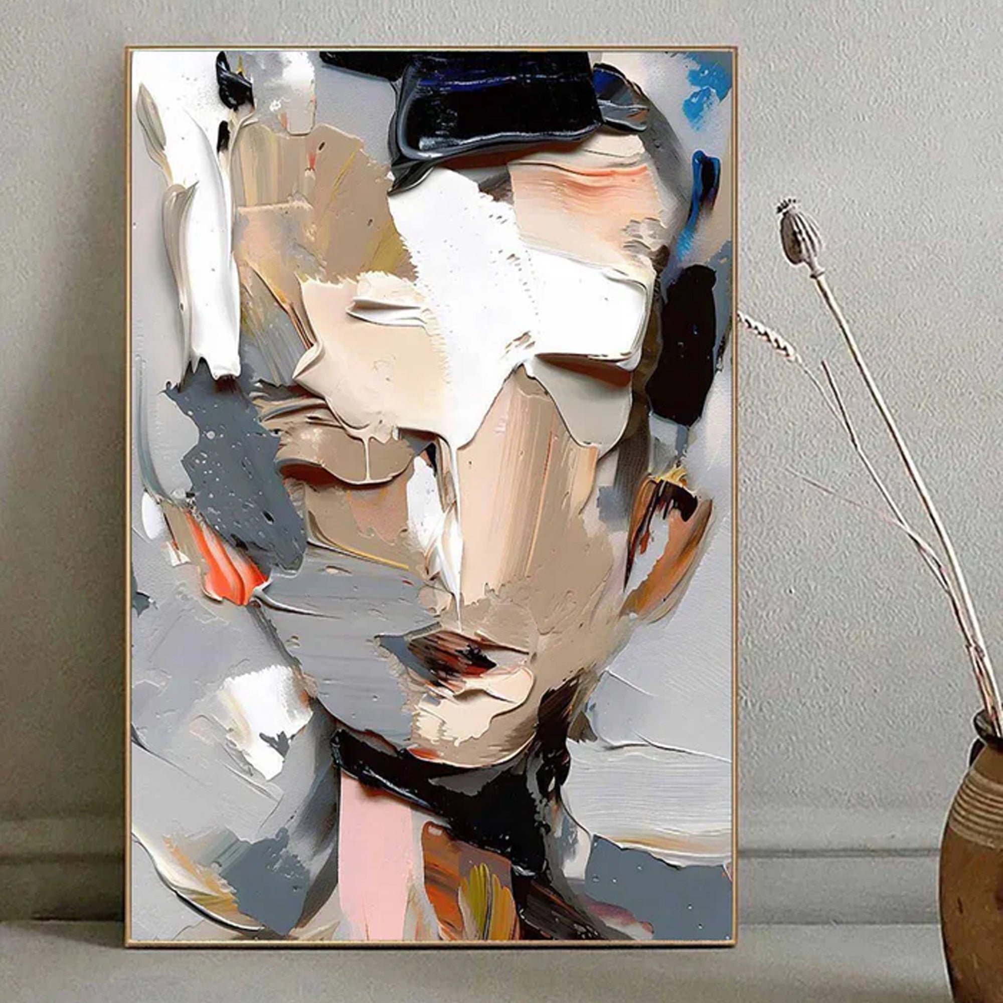 Abstract human face