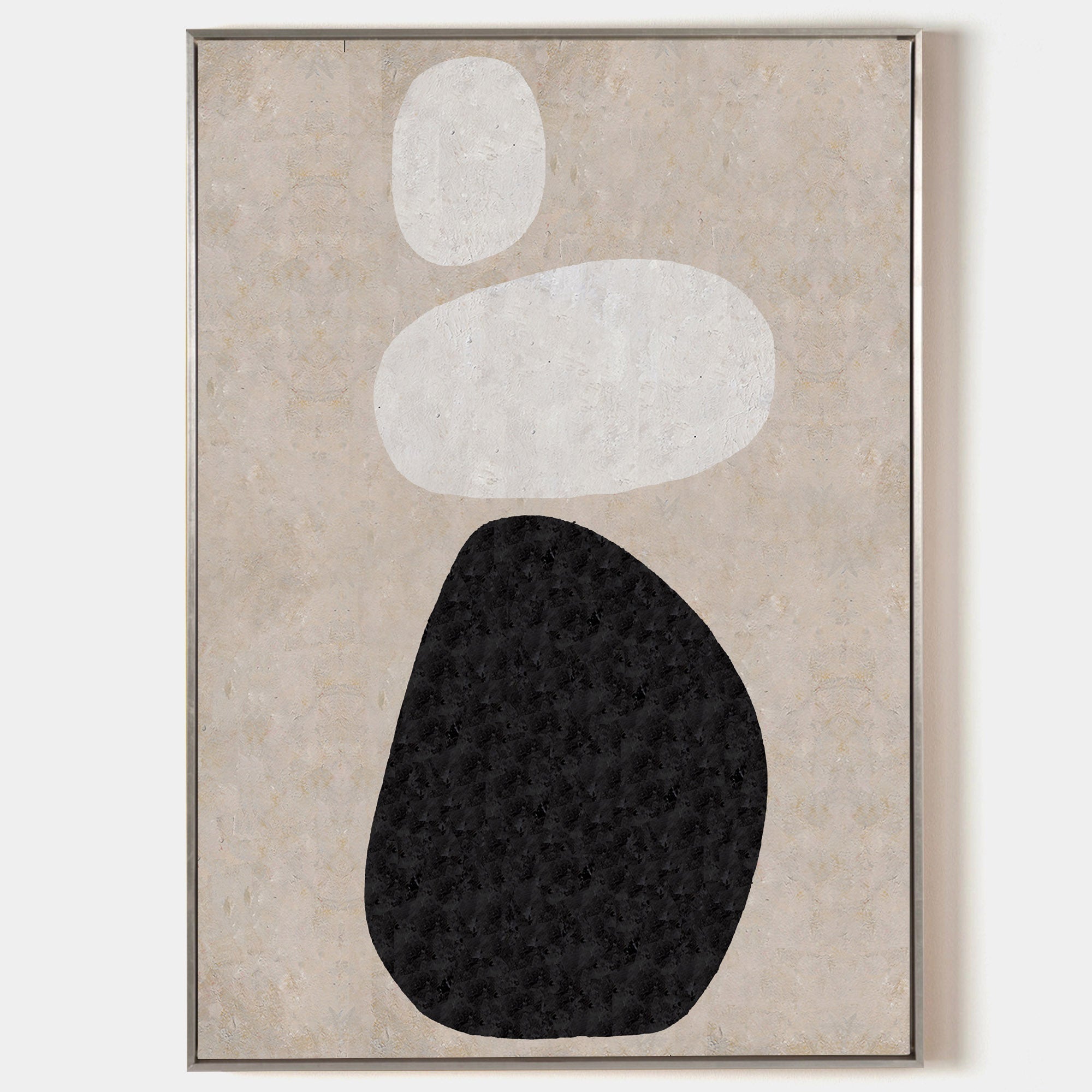 Beige Minimalist Abstract Painting