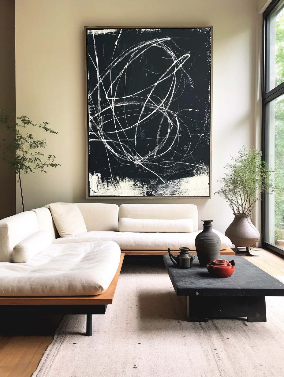 Black Abstract Painting