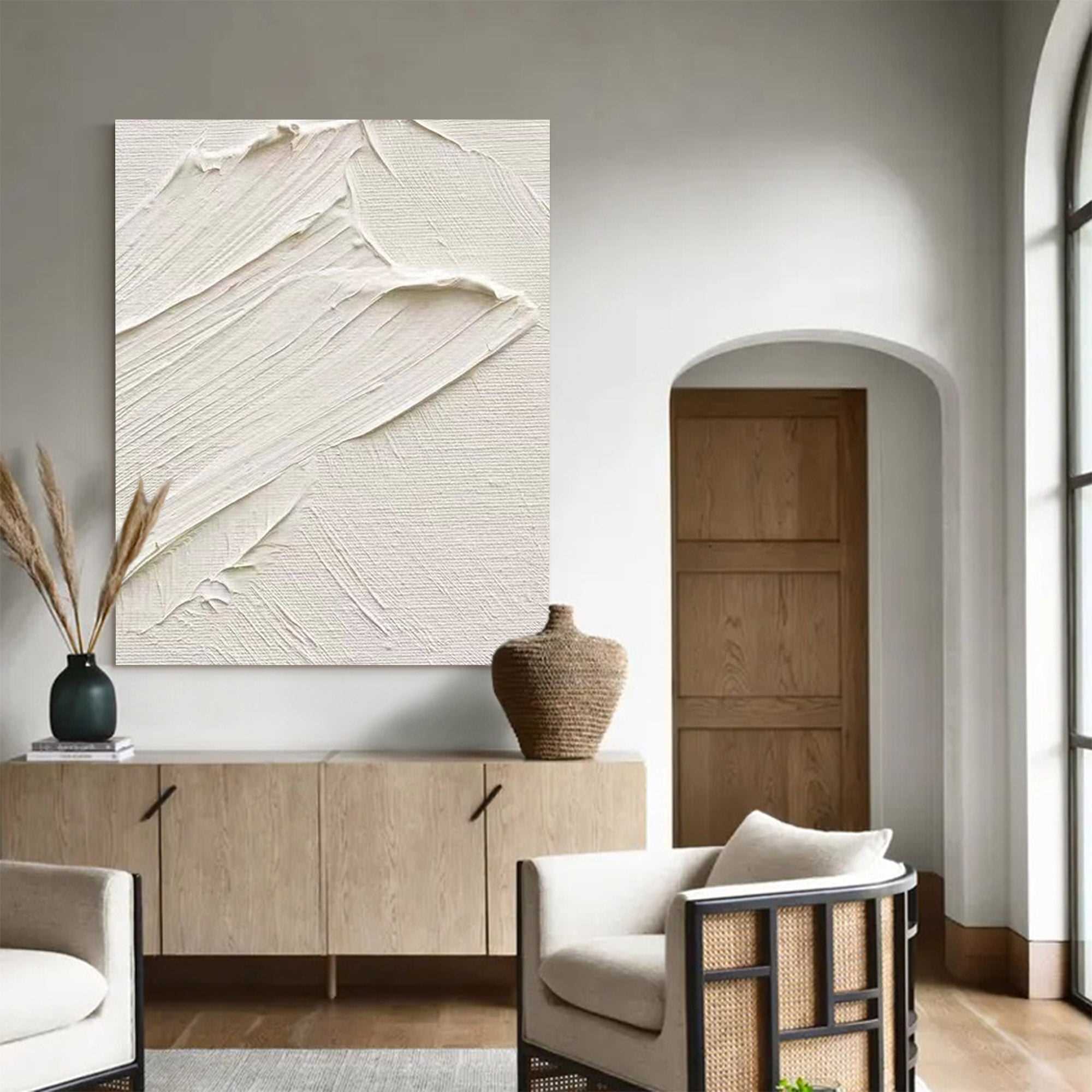 3D White Abstract Painting