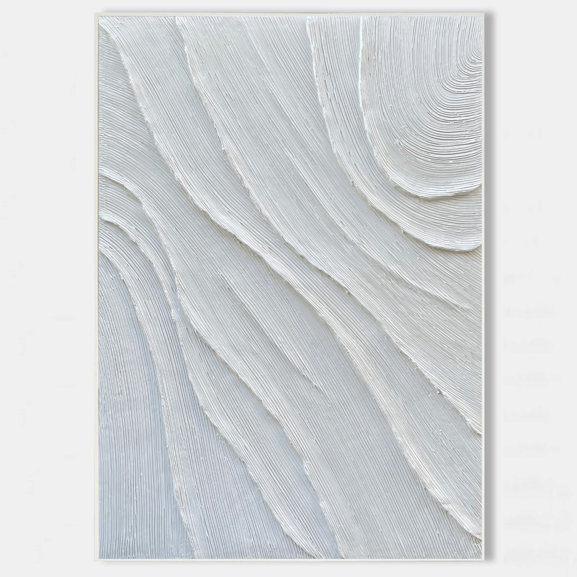 3D White Abstract Painting