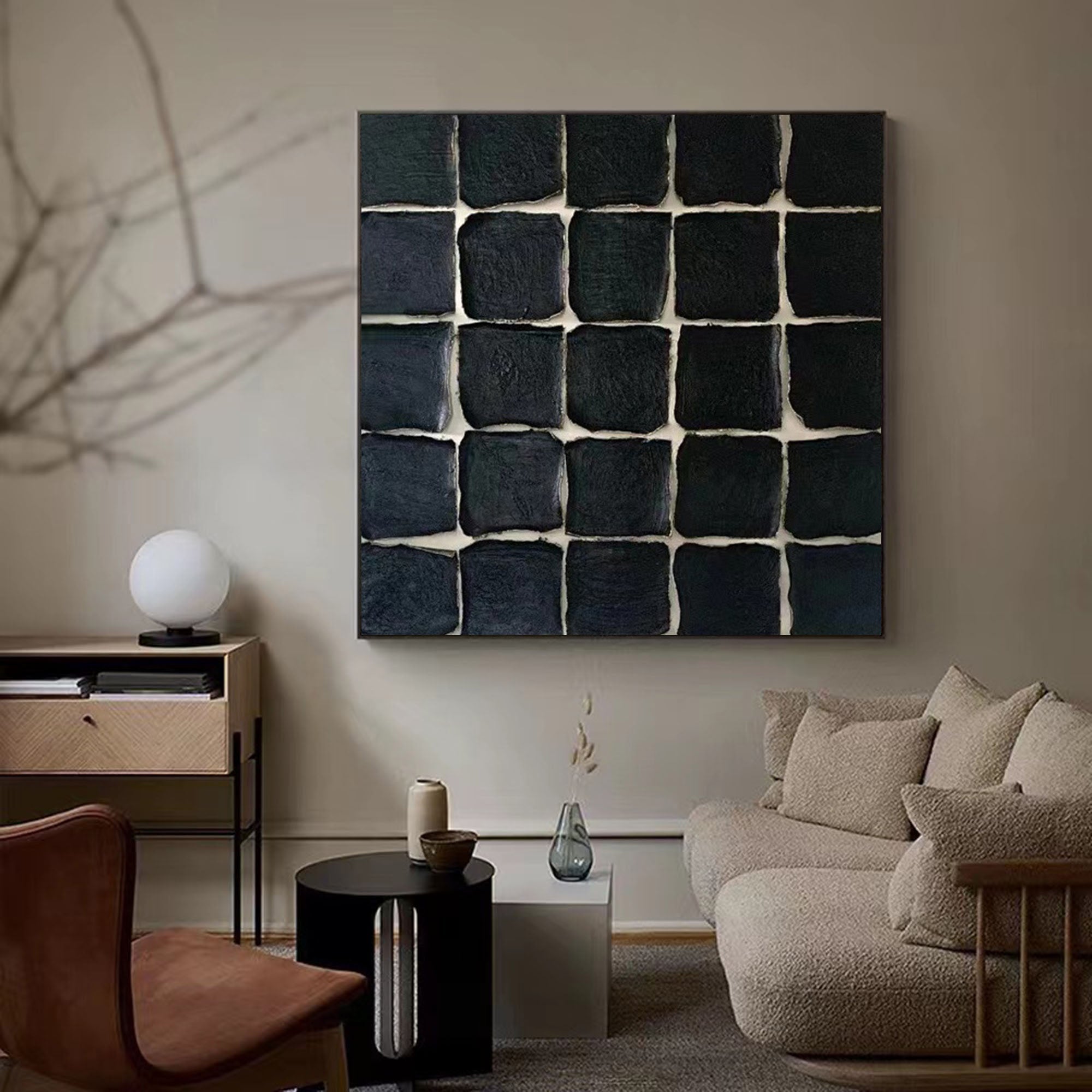 Black Minimalist Painting