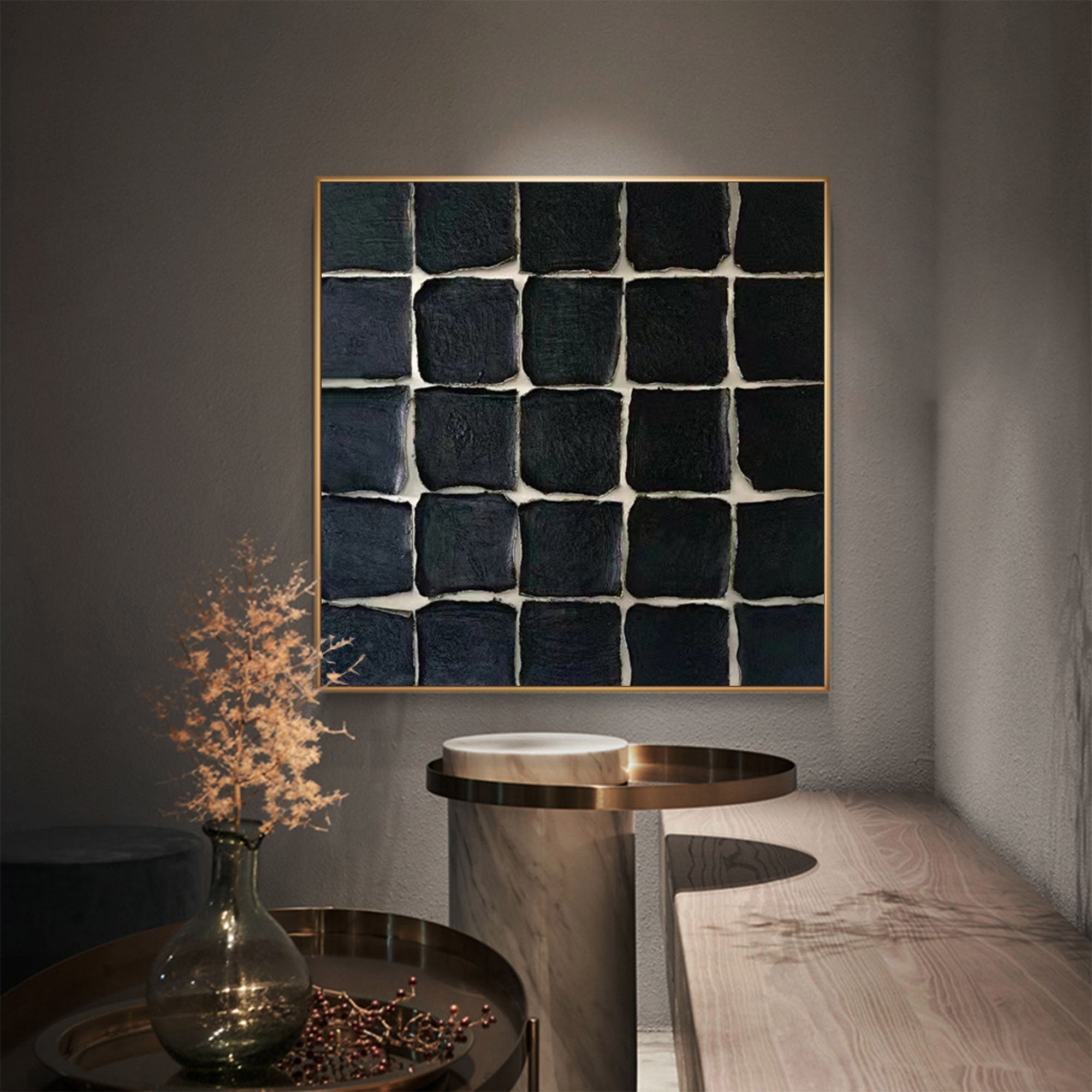 Black Minimalist Painting