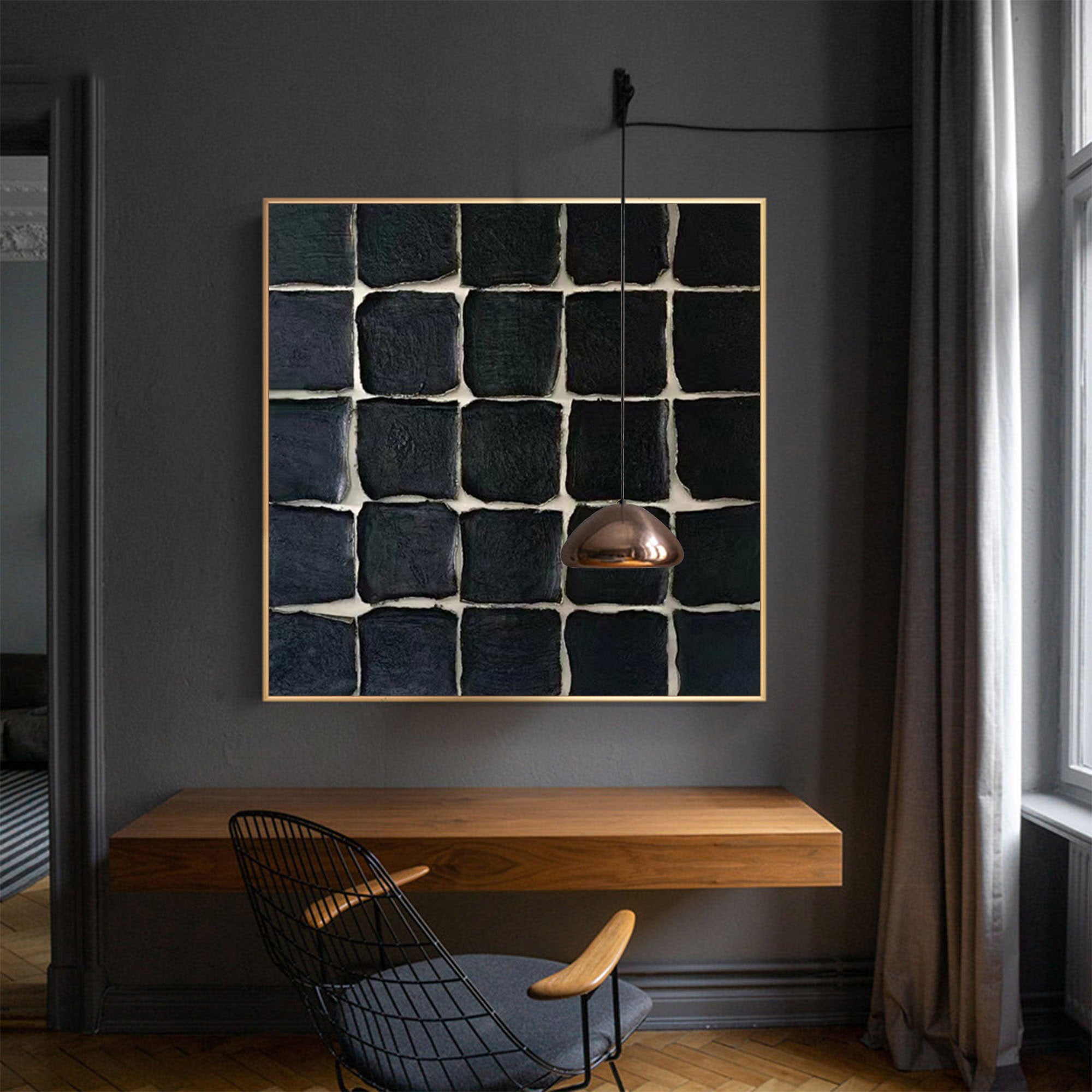 Black Minimalist Painting