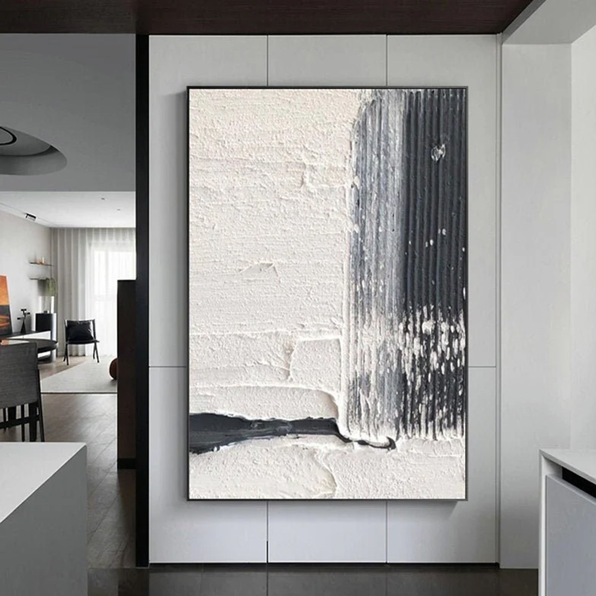 Black and white abstract