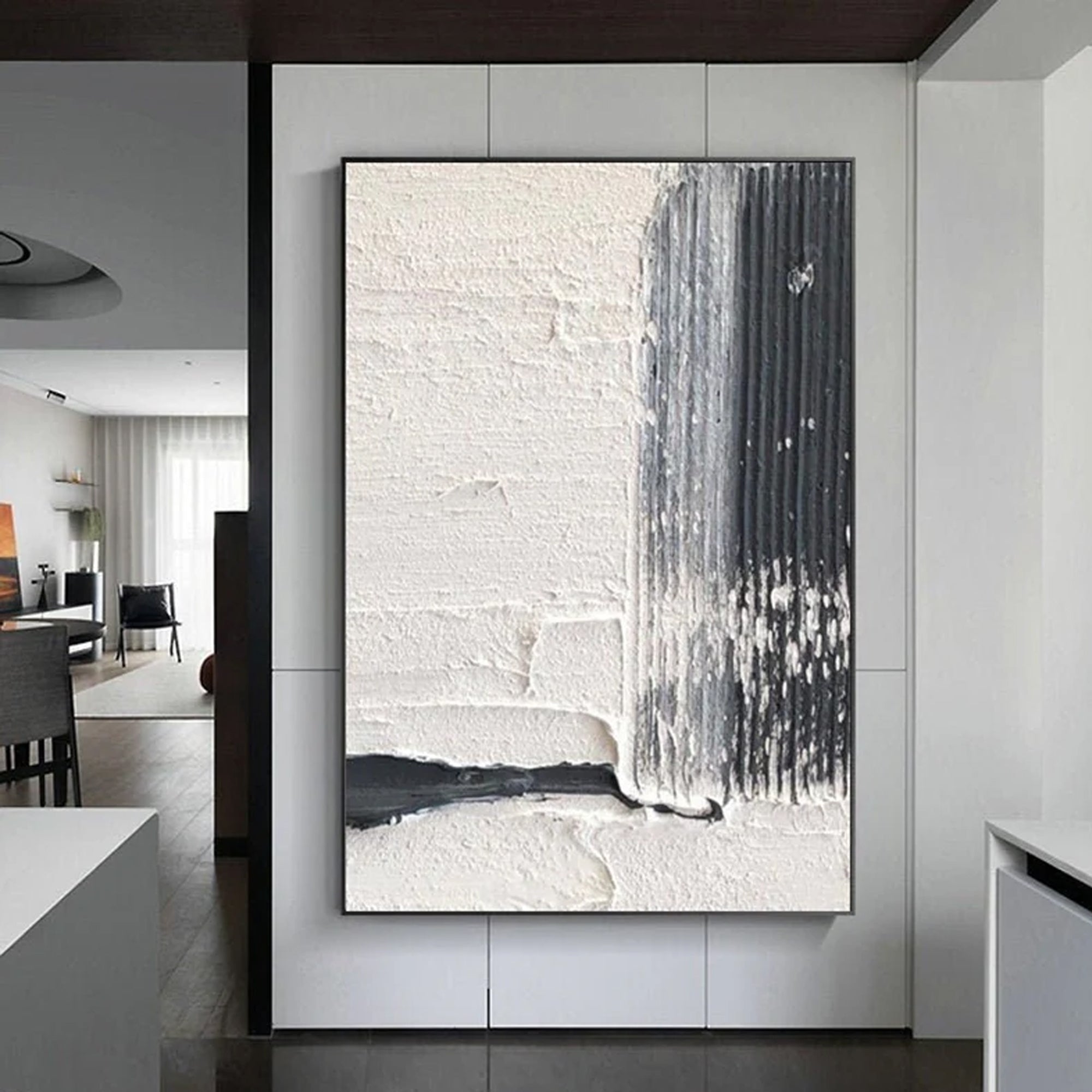 Black and white abstract