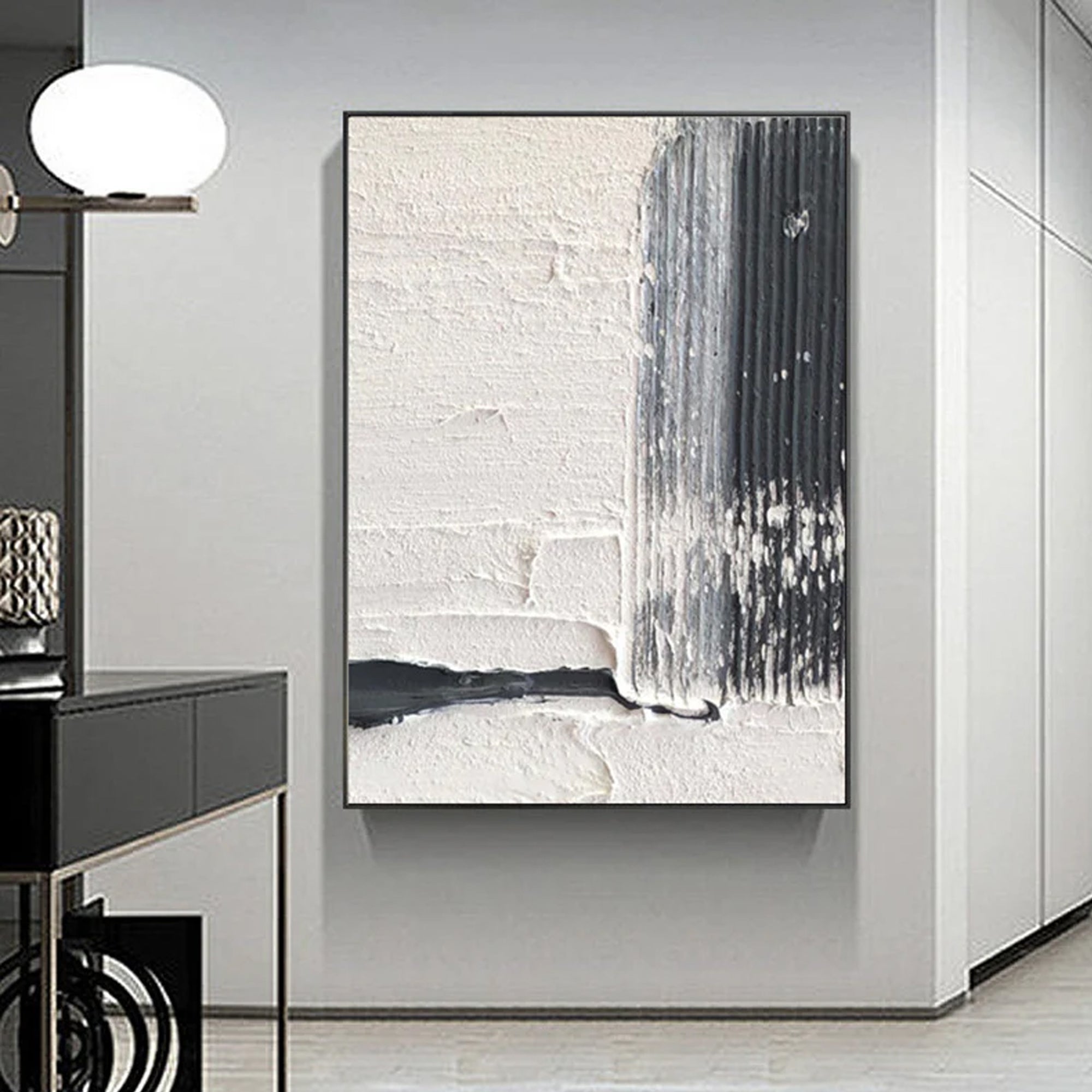 Black and white abstract