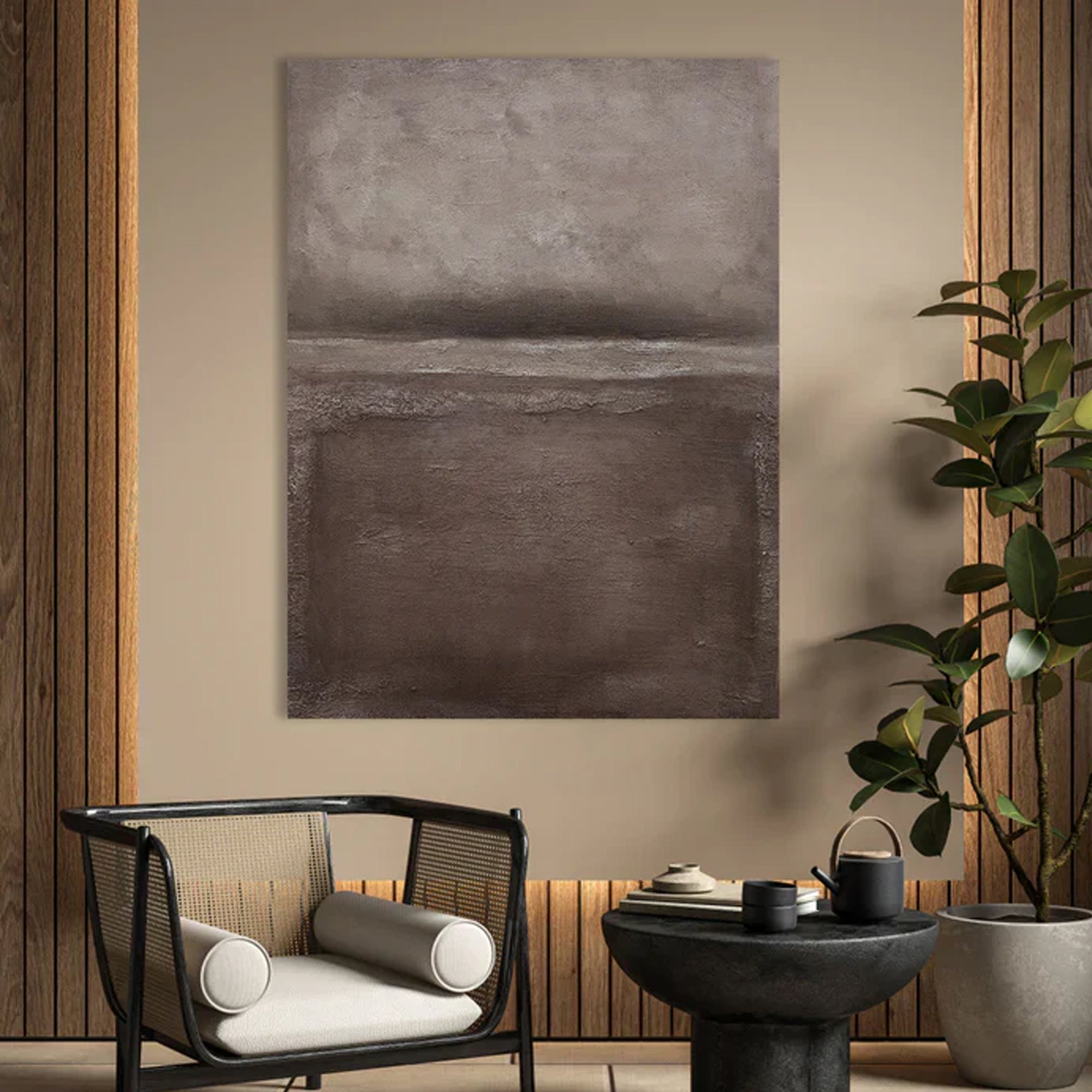 Brown Abstract Landscape