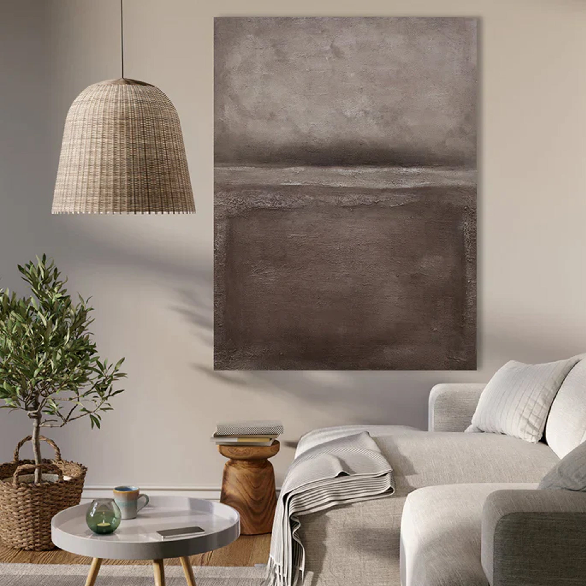 Brown Abstract Landscape