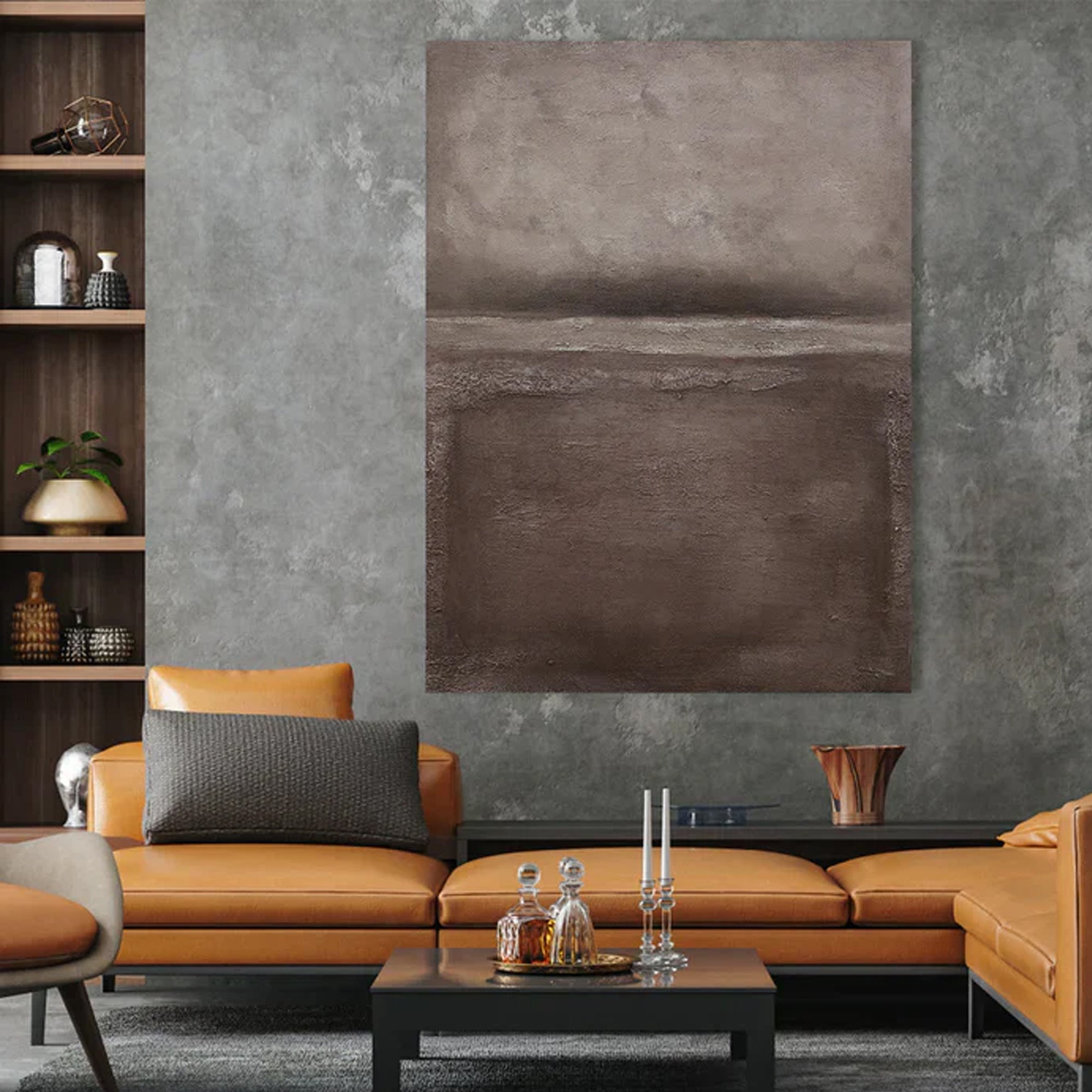 Brown Abstract Landscape