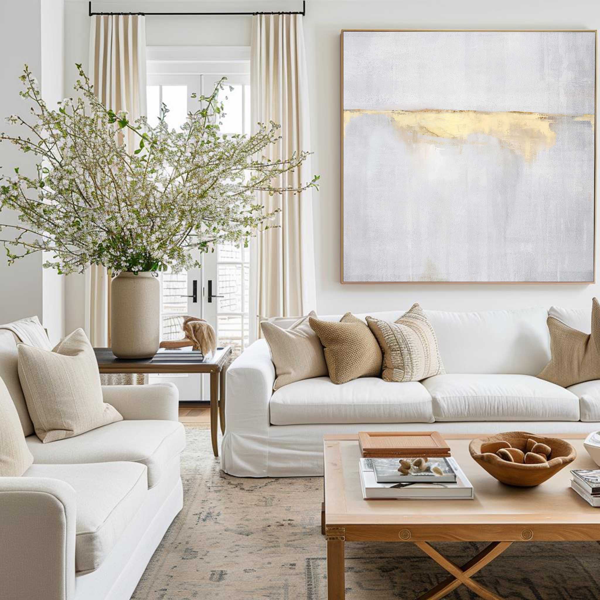 Abstract Sea Painting On Canvas