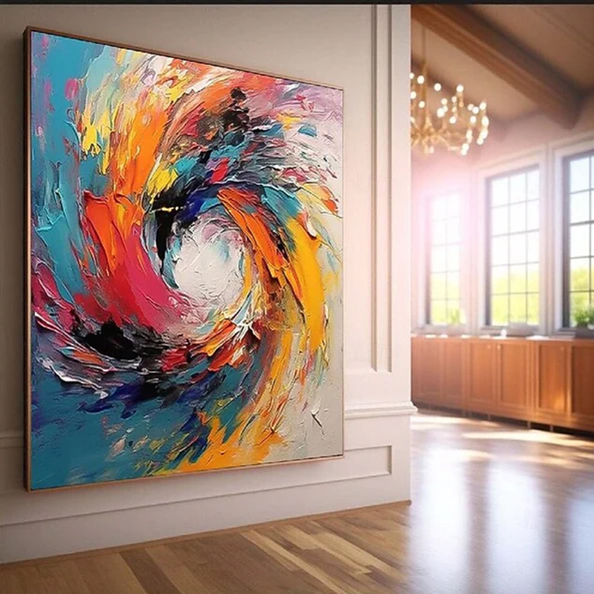 Colorful circles texture