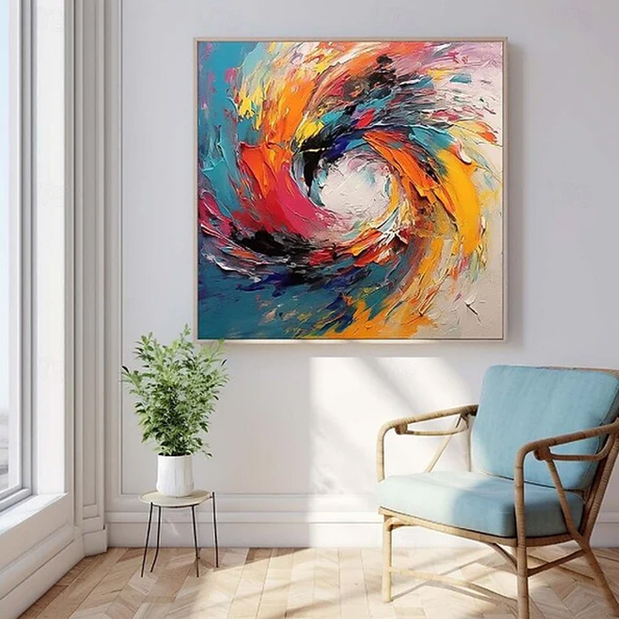 Colorful circles texture