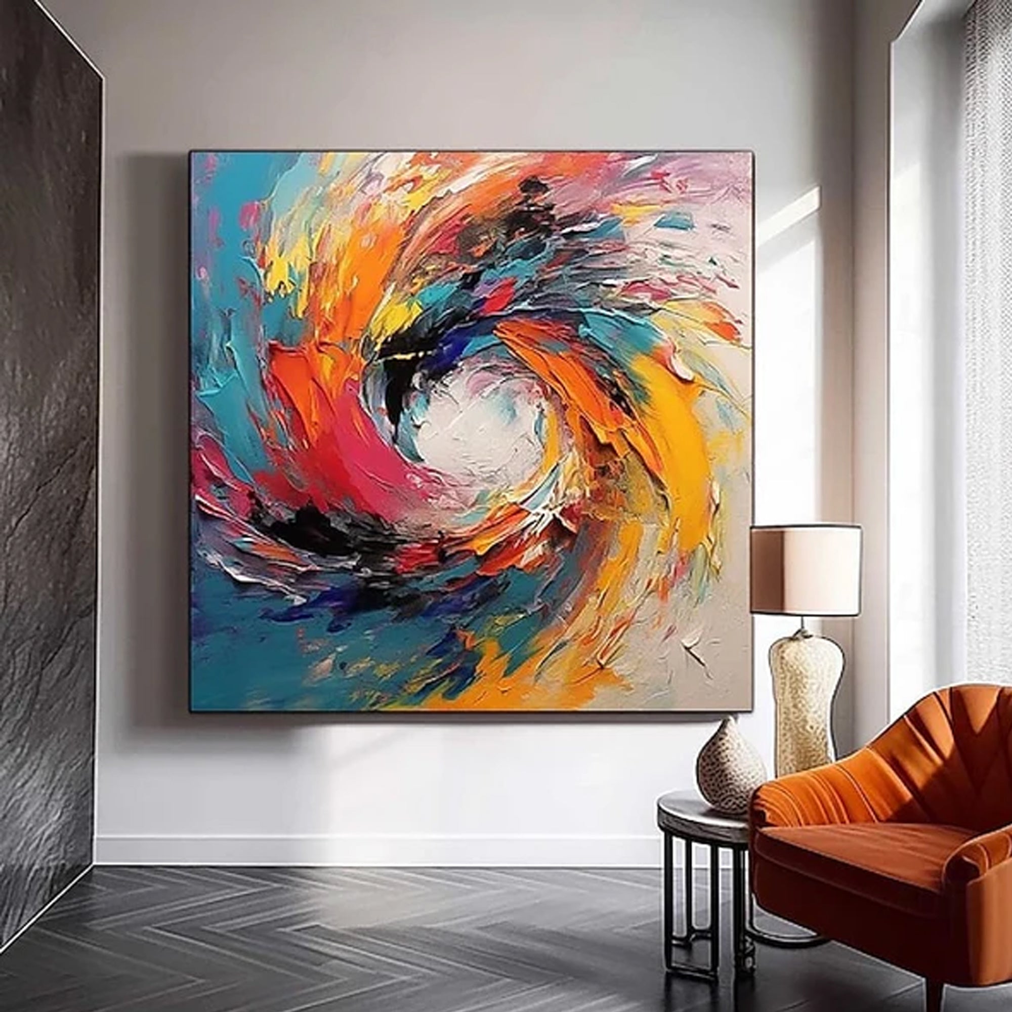 Colorful circles texture