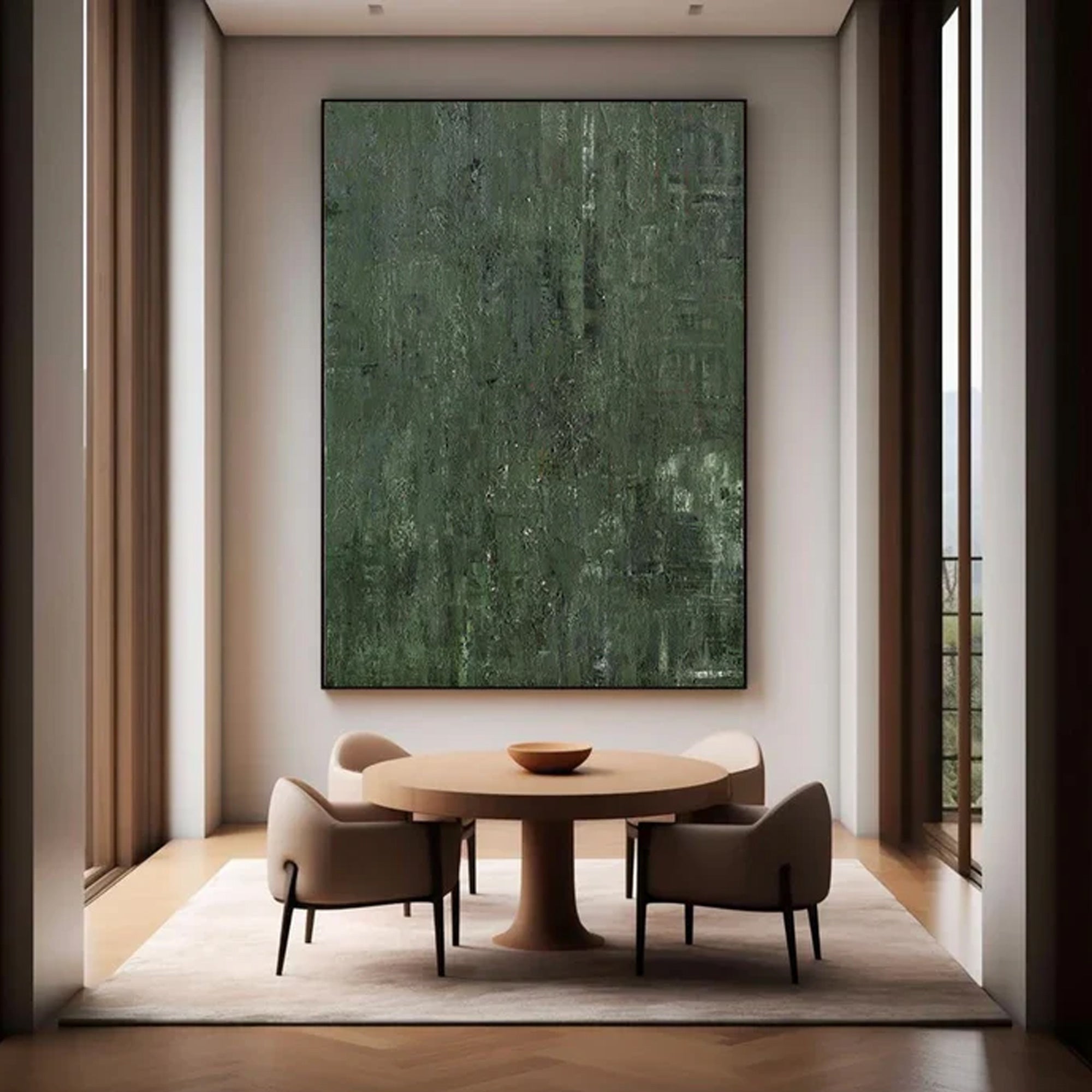 Green Abstract Painting