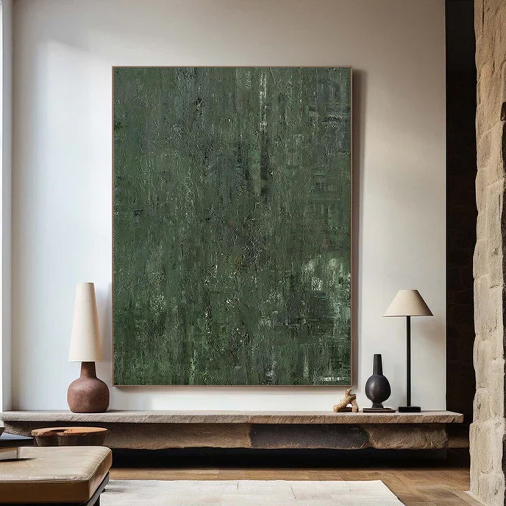 Green Abstract Painting