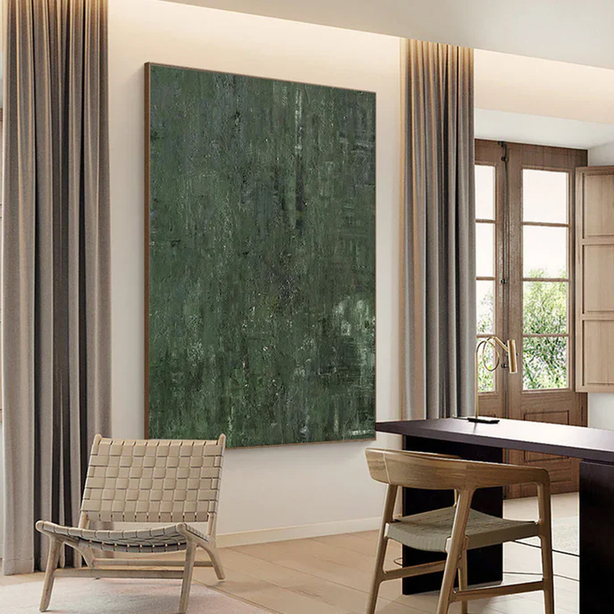 Green Abstract Painting