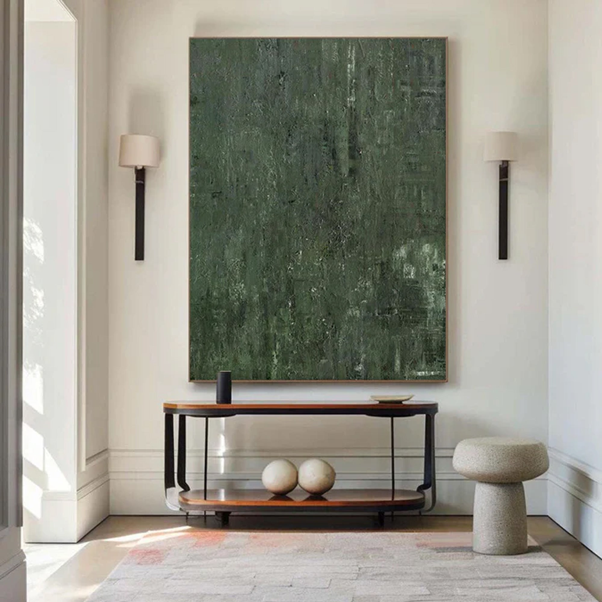 Green Abstract Painting