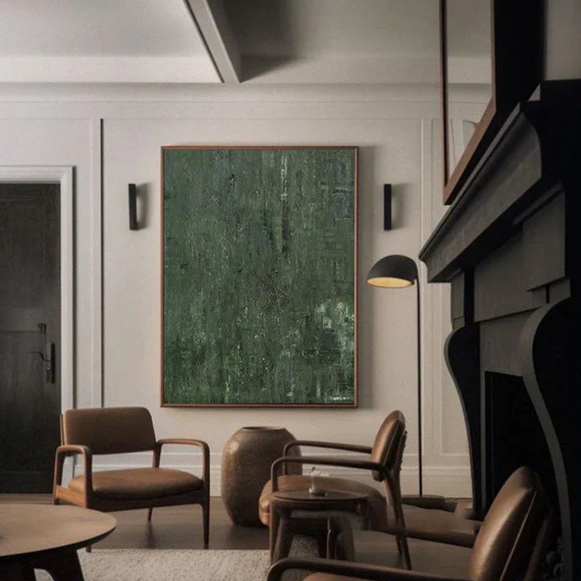 Green Abstract Painting