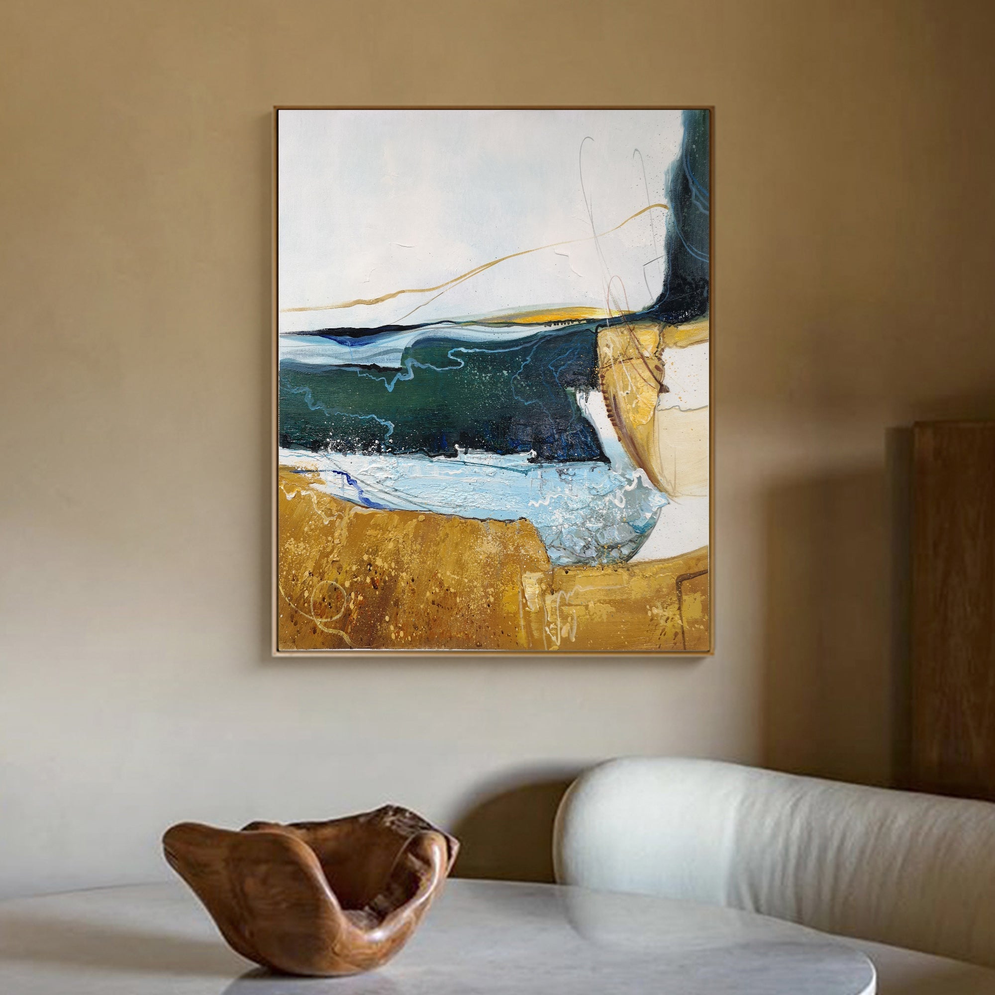 Vertical Abstract Painting