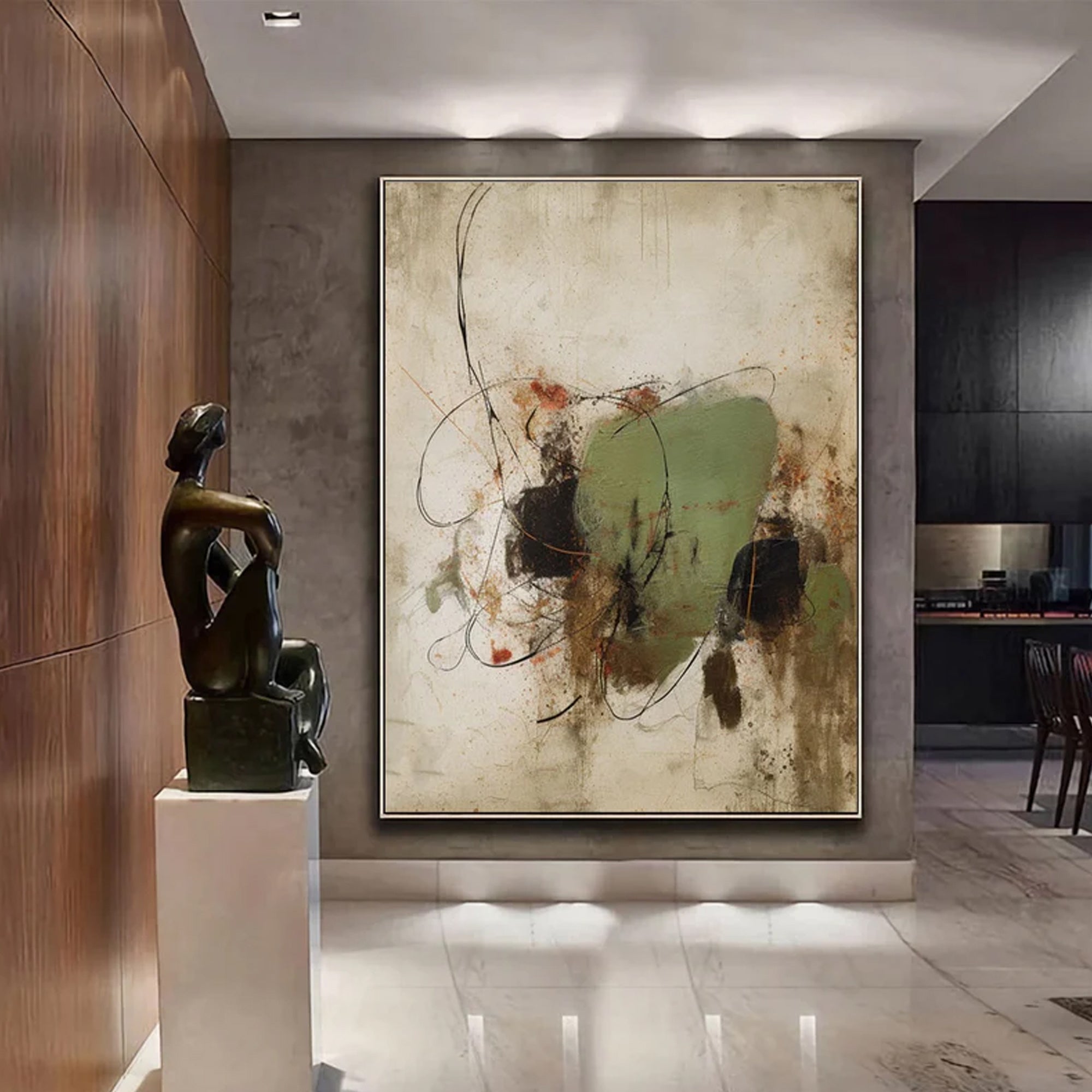 Green Beige Intersection