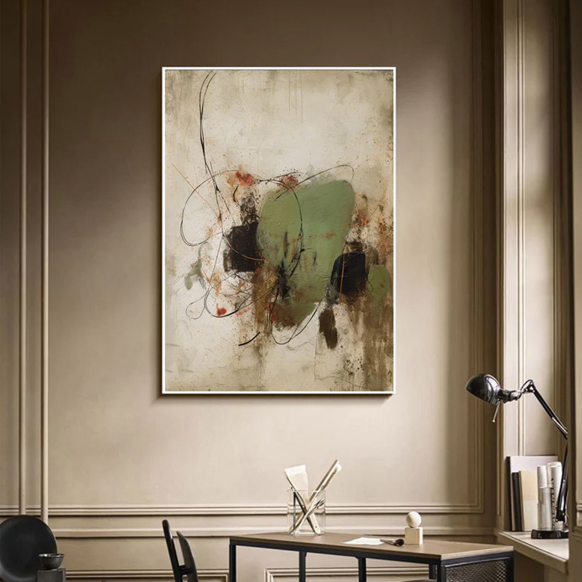 Green Beige Intersection