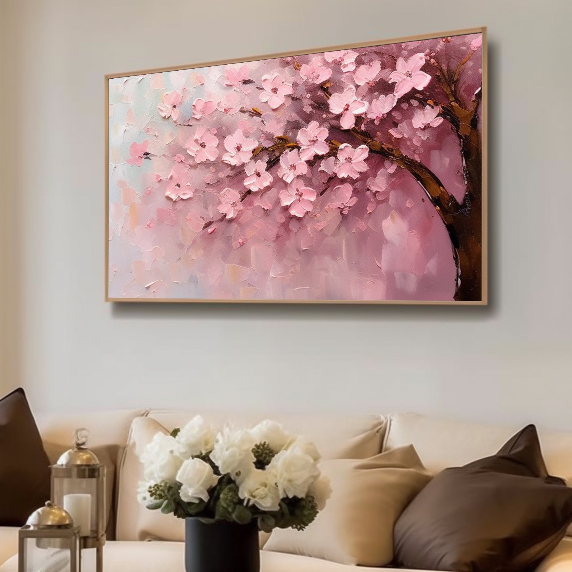 Pink cherry blossoms