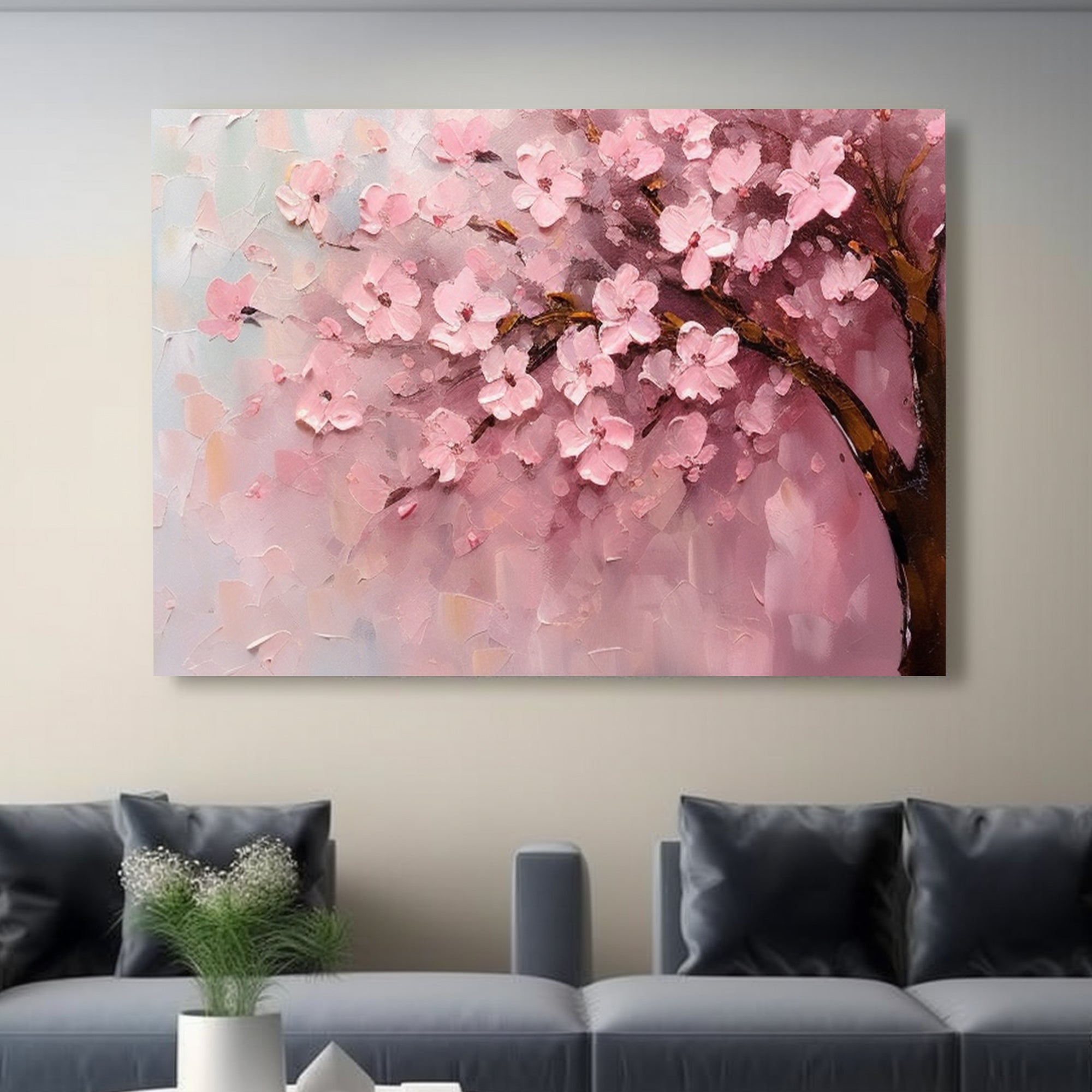 Pink cherry blossoms